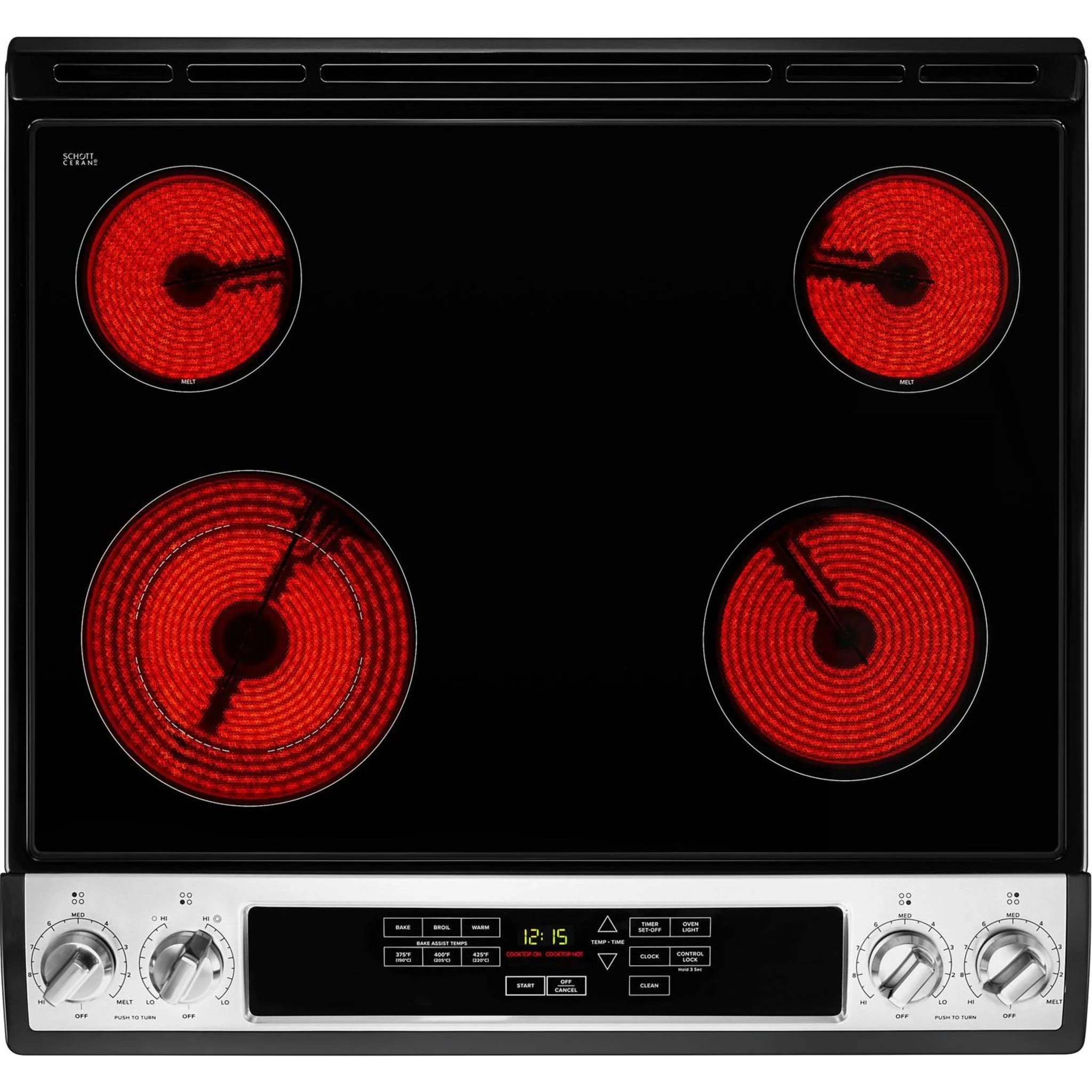 Amana 30-inch Electric Range with Front Console -Stainless Steel (YAES6603SFS) - Image 9