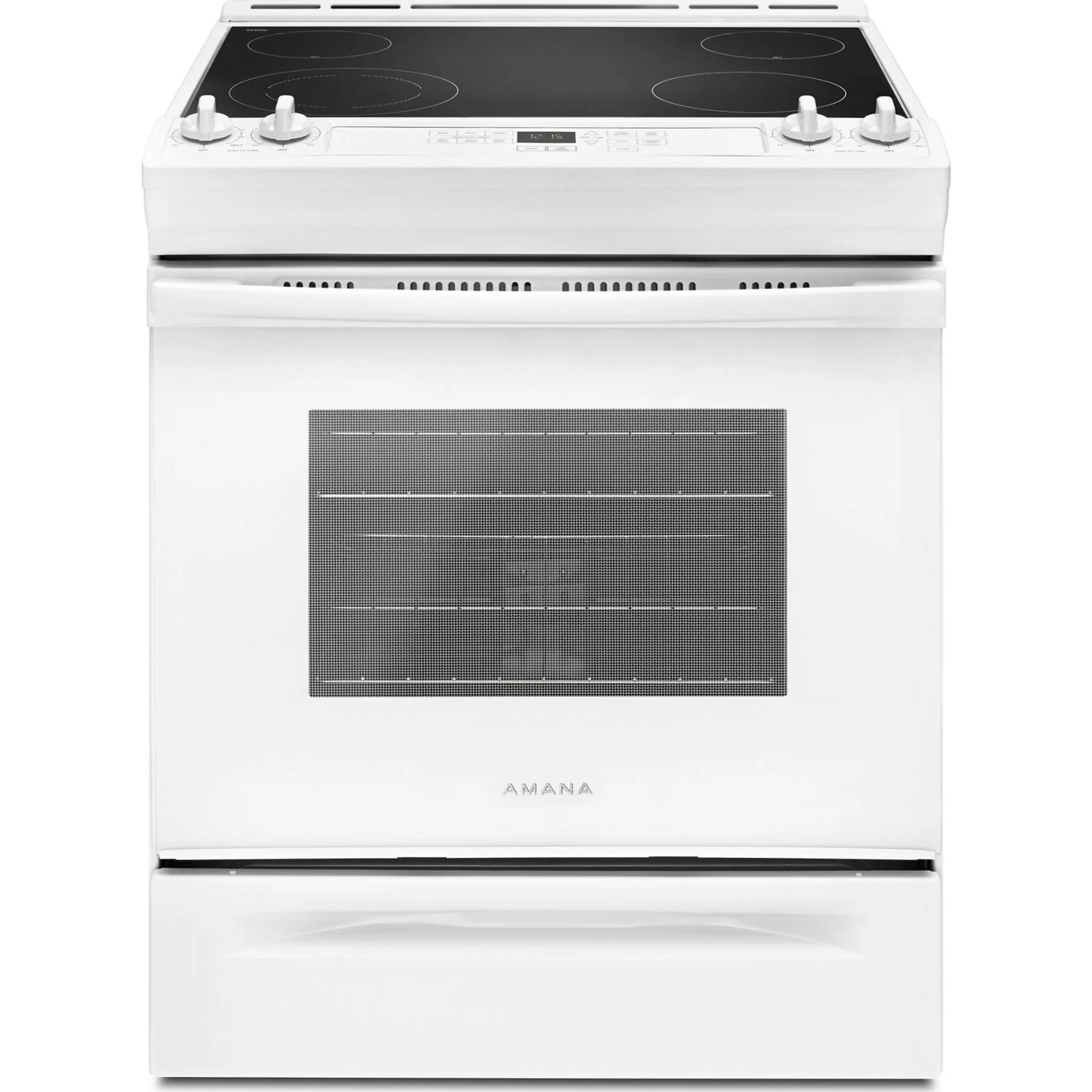 Amana 30"  Electric Range with Front Console - White (YAES6603SFW) - Image 12