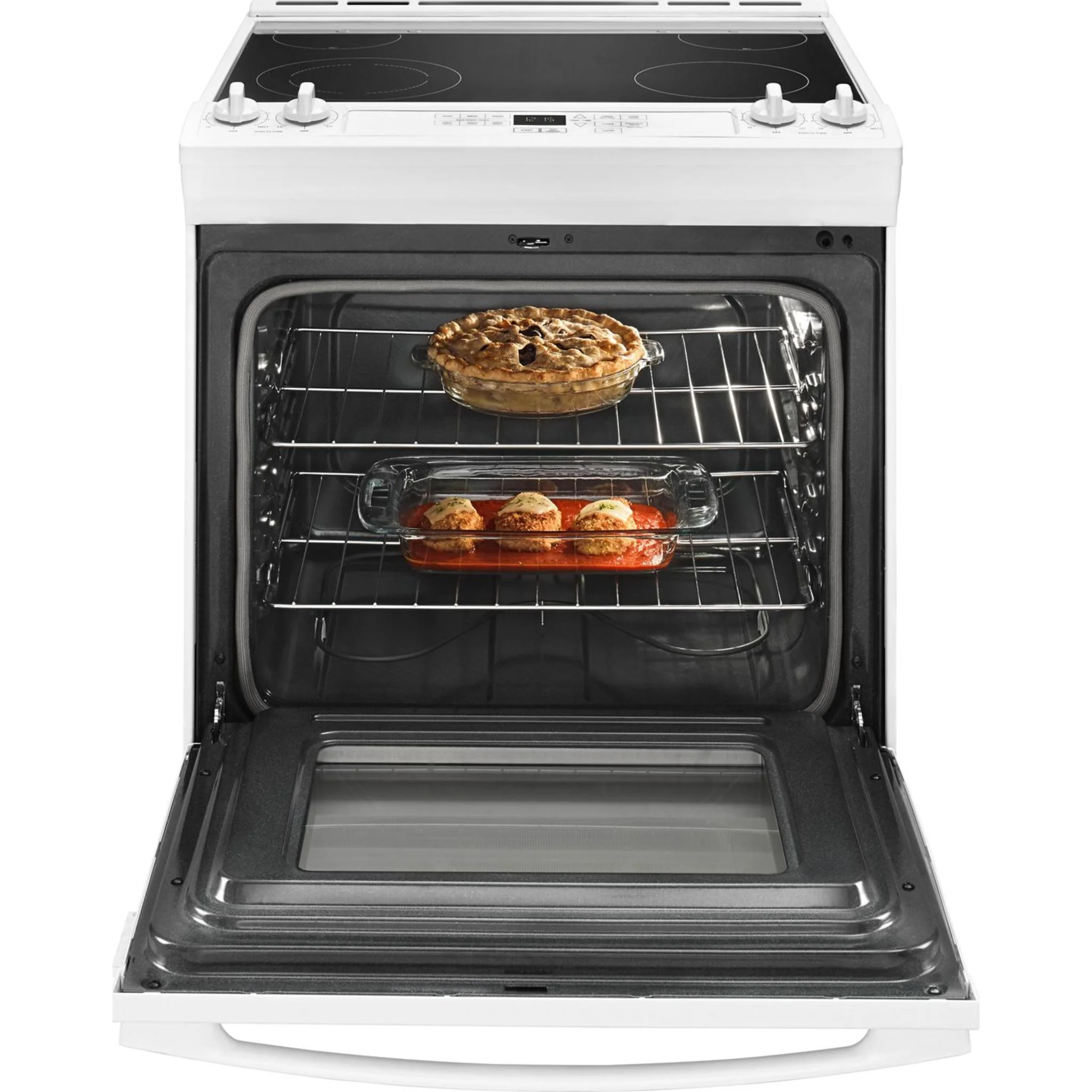 Amana 30"  Electric Range with Front Console - White (YAES6603SFW) - Image 15