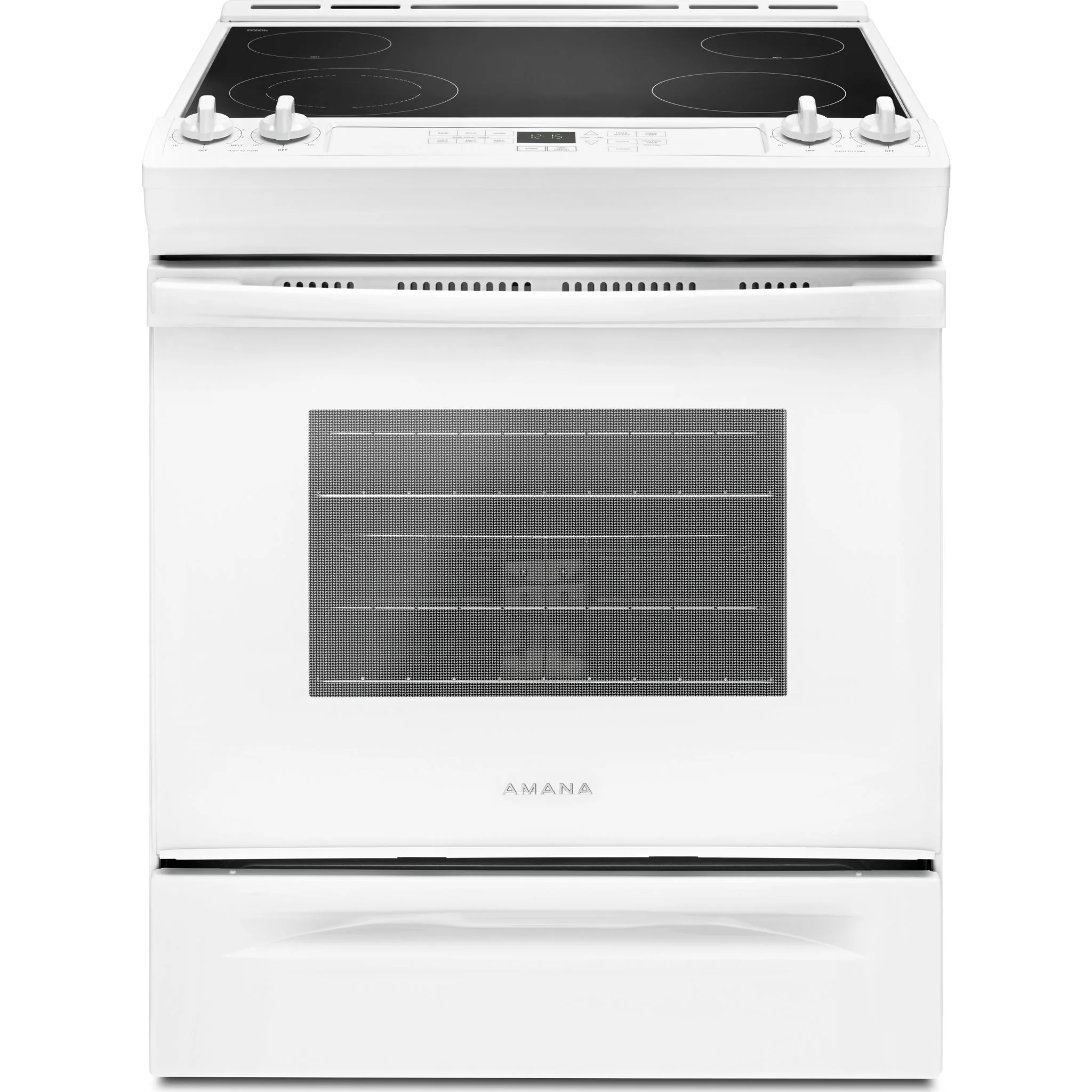 Amana 30"  Electric Range with Front Console - White (YAES6603SFW) - Image 7