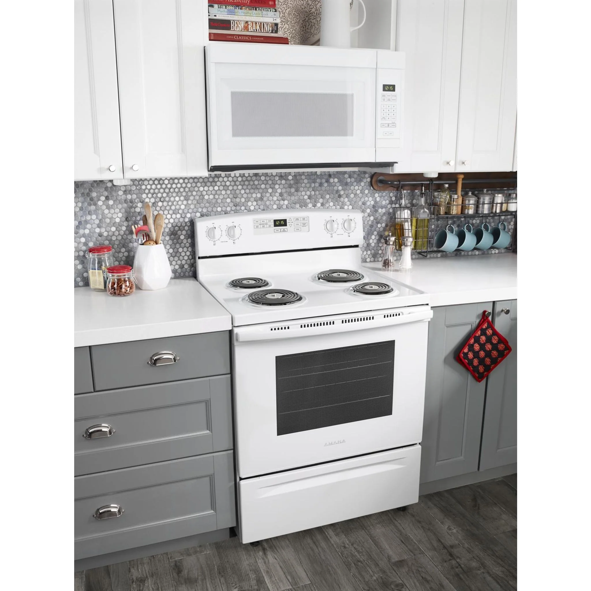 Amana 30-inch Electric Range with Self-Clean Option -White (YACR4503SFW) - Image 11