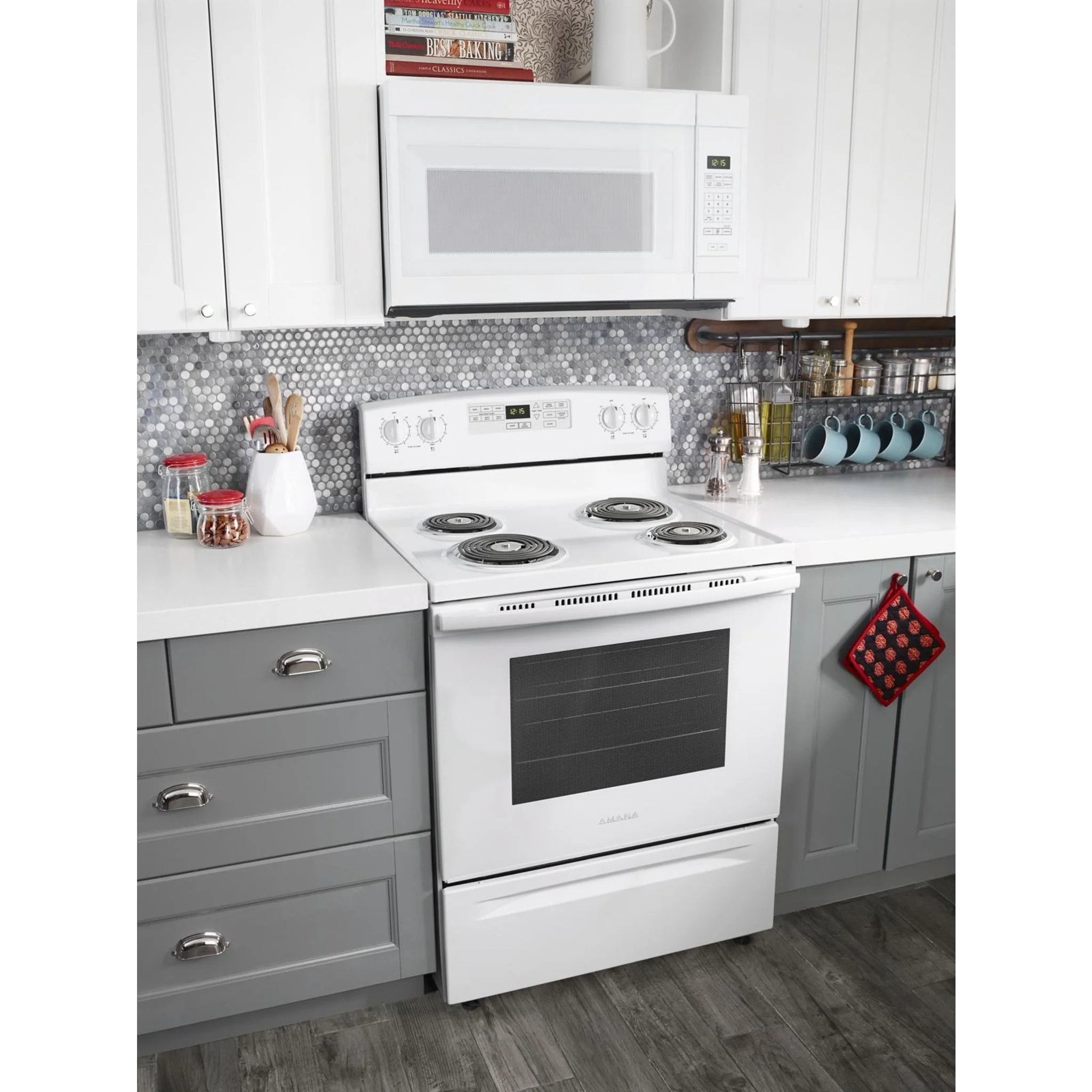Amana 30-inch Electric Range with Self-Clean Option -White (YACR4503SFW) - Image 12