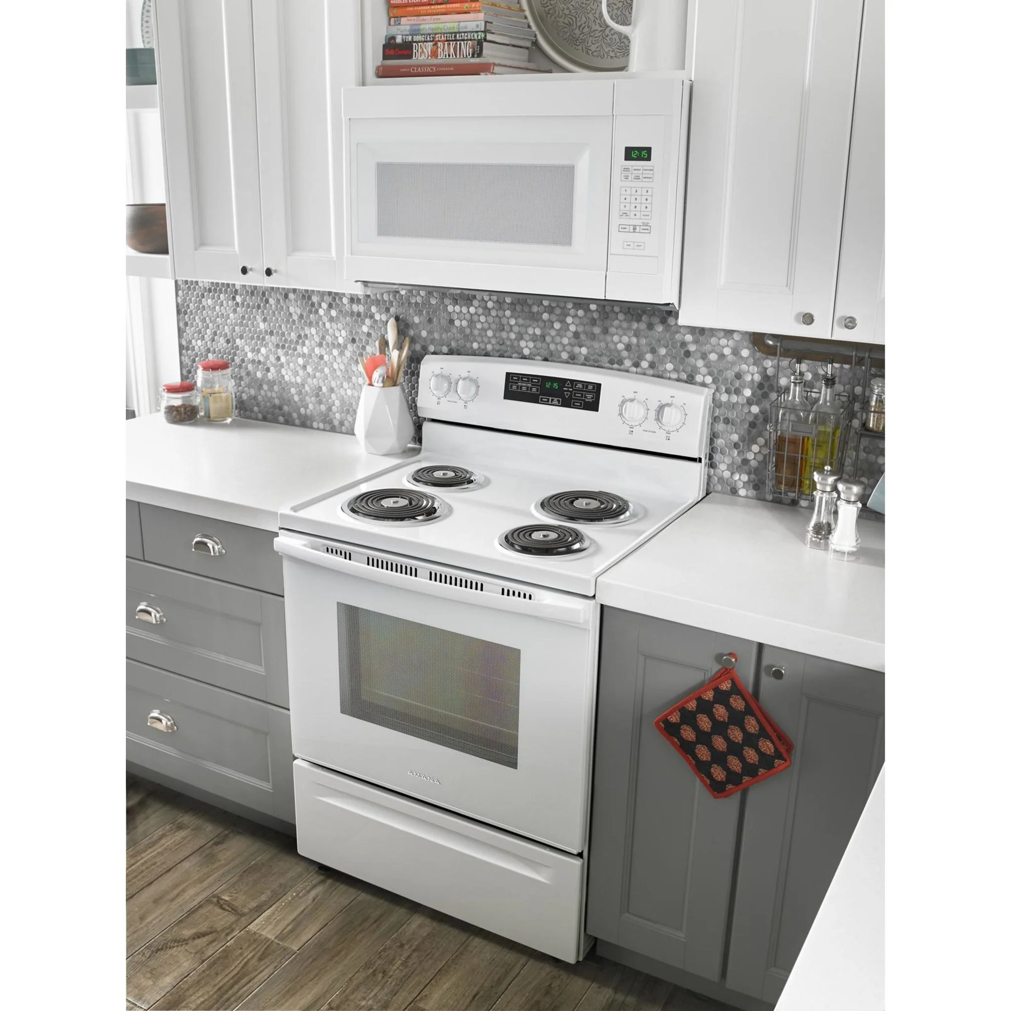 Amana 30-inch Electric Range with Self-Clean Option -White (YACR4503SFW) - Image 8