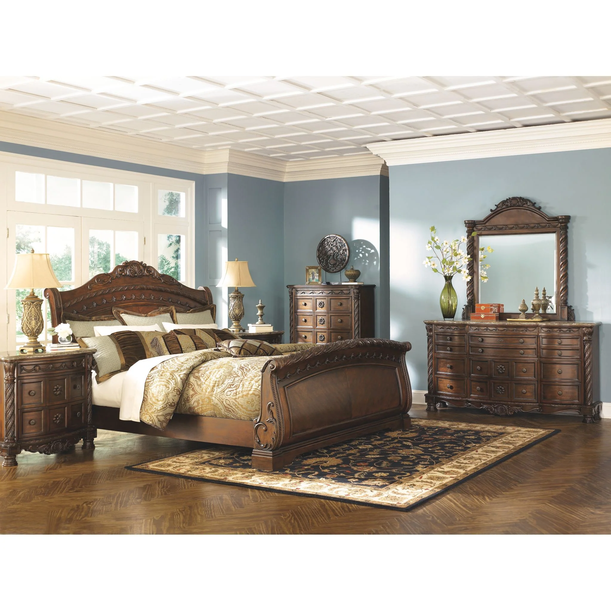 Ashley North Shore 3 Piece Sleigh Bed - Image 16