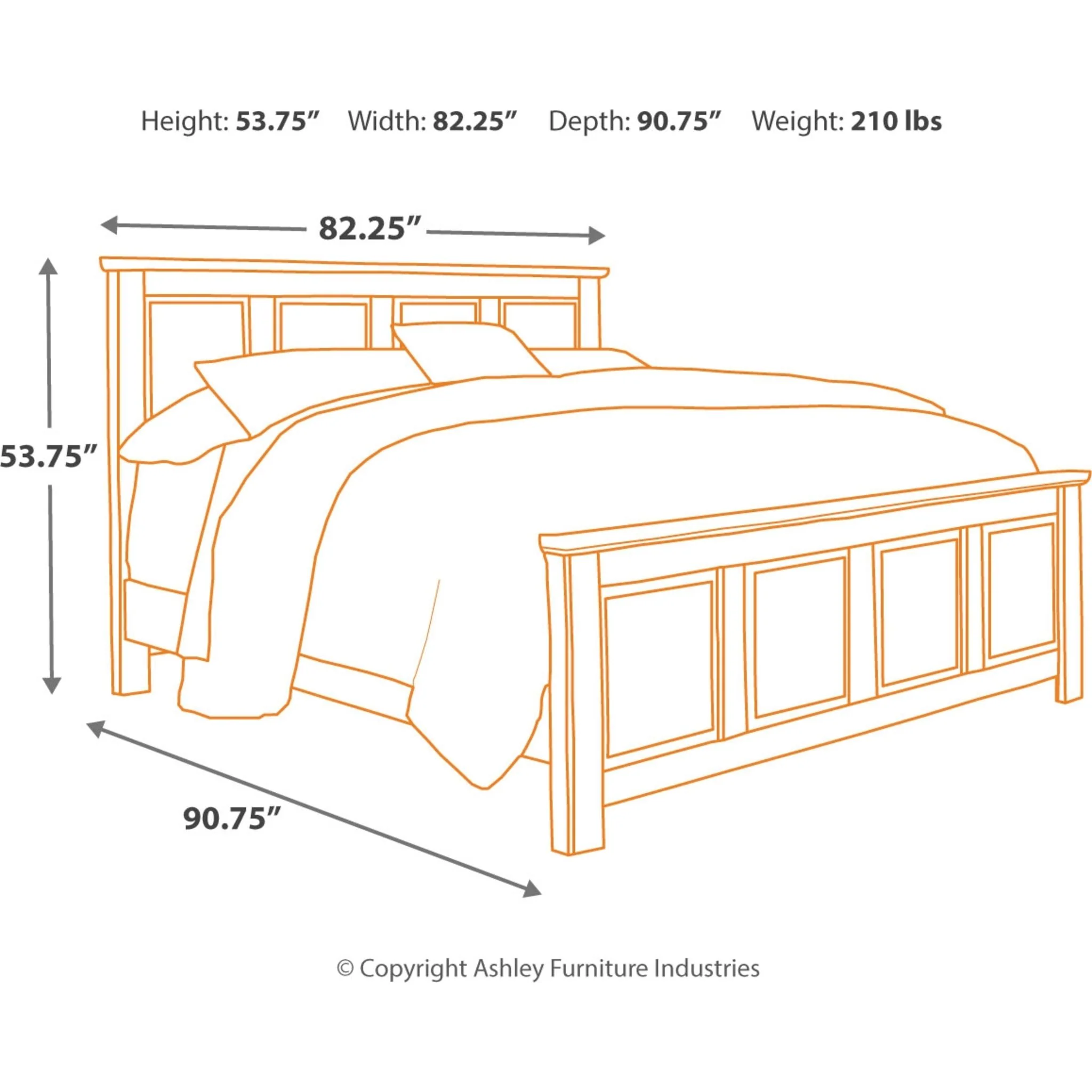 Blaneville 3 Piece King Bed - Brown - Image 3
