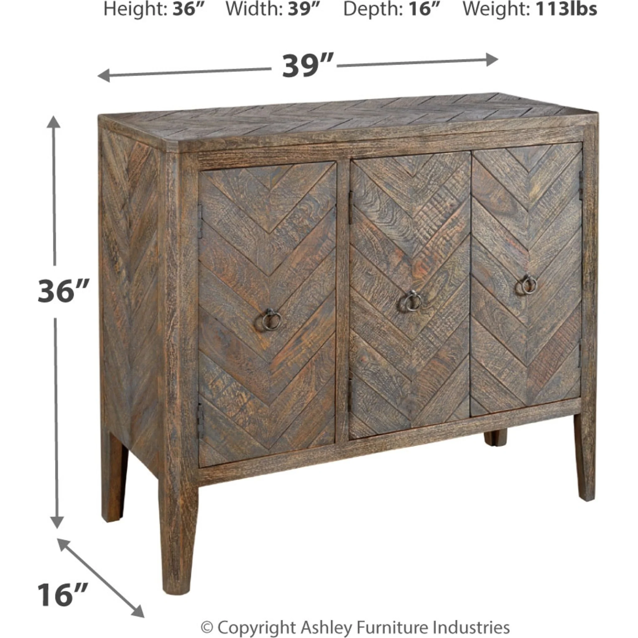 Boyerville Cabinet - Antique Gray - Image 4