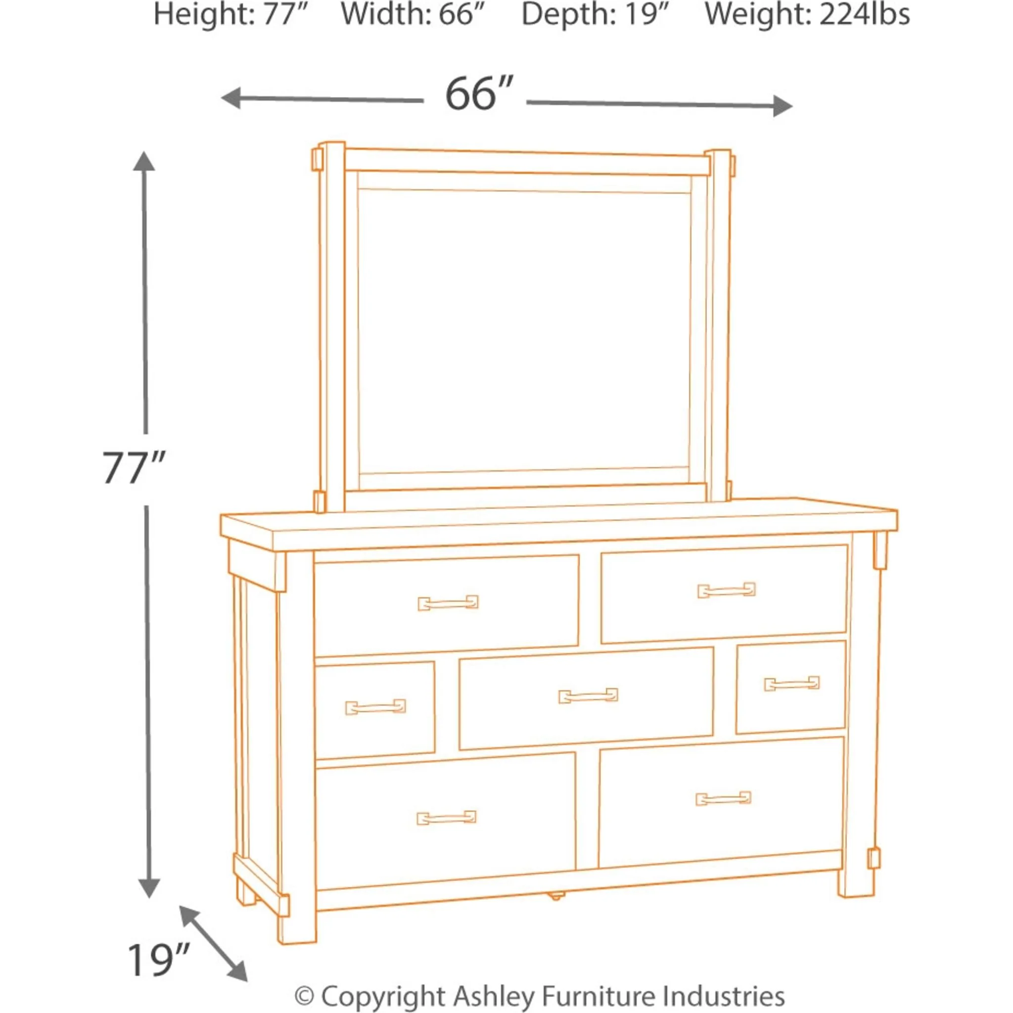 Brashland 5 Piece Bedroom Package - Image 11