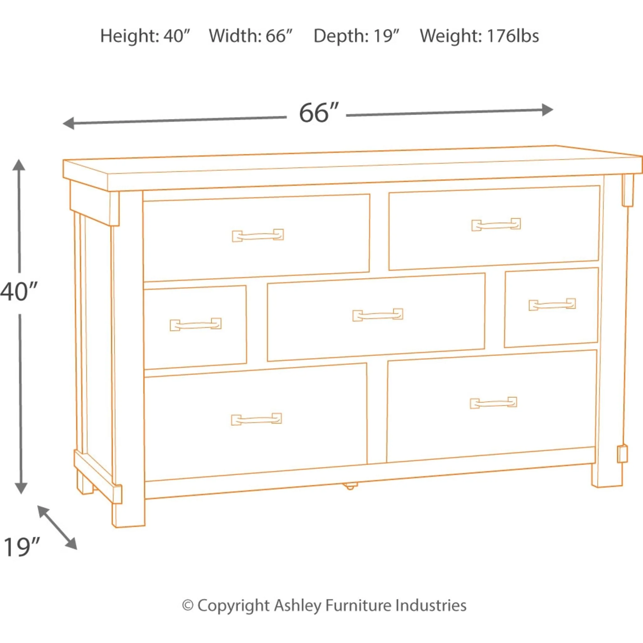 Brashland 5 Piece Bedroom Package - Image 5