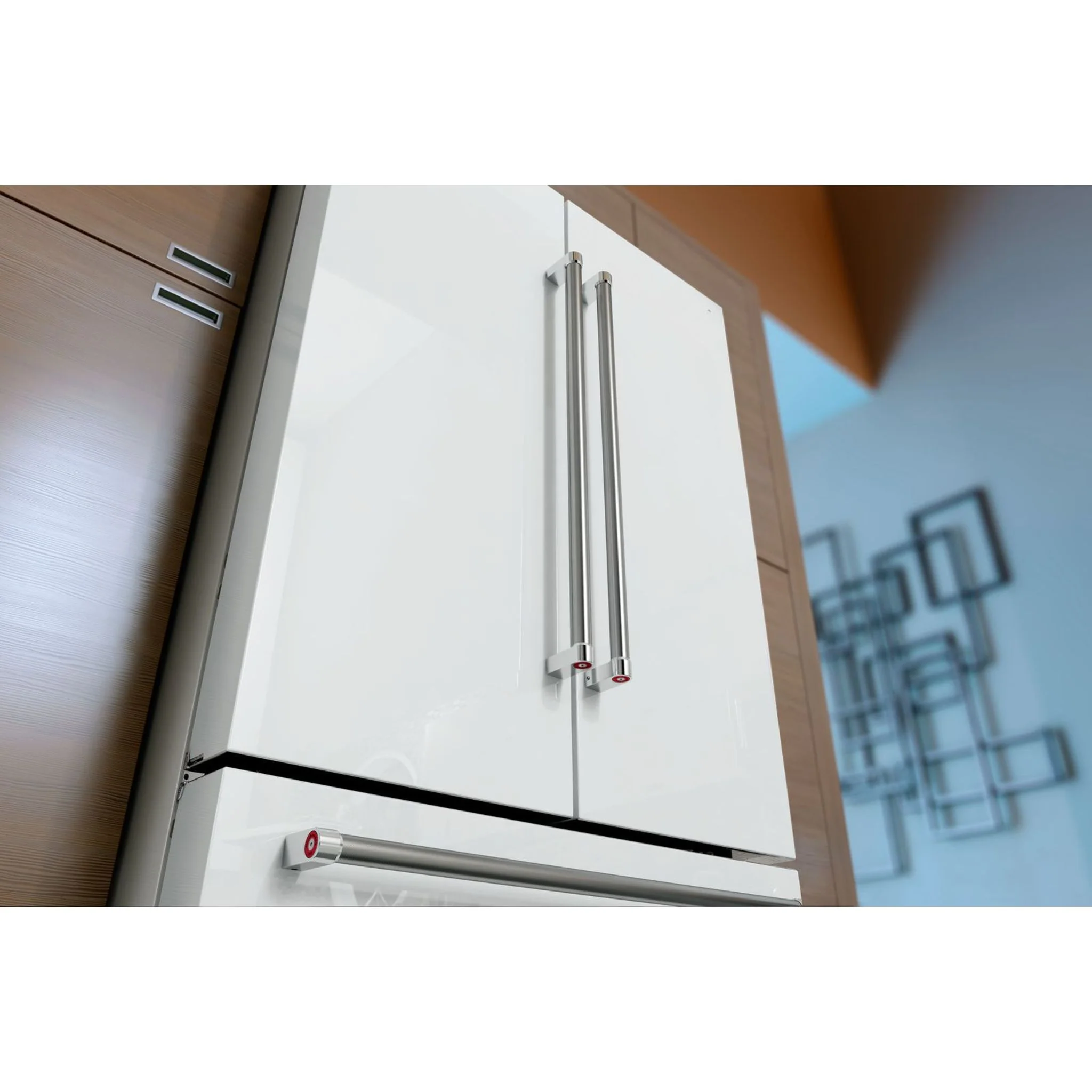 KitchenAid  25 cu. ft. 36-Width Standard Depth French Door Refrigerator with Interior Dispense (KRFF305EWH) - Image 12