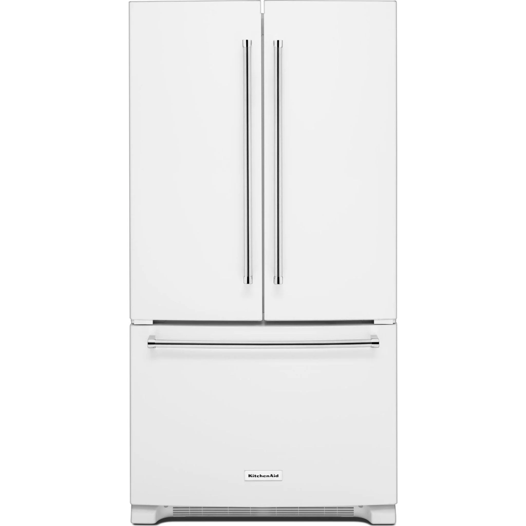 KitchenAid  25 cu. ft. 36-Width Standard Depth French Door Refrigerator with Interior Dispense (KRFF305EWH) - Image 4
