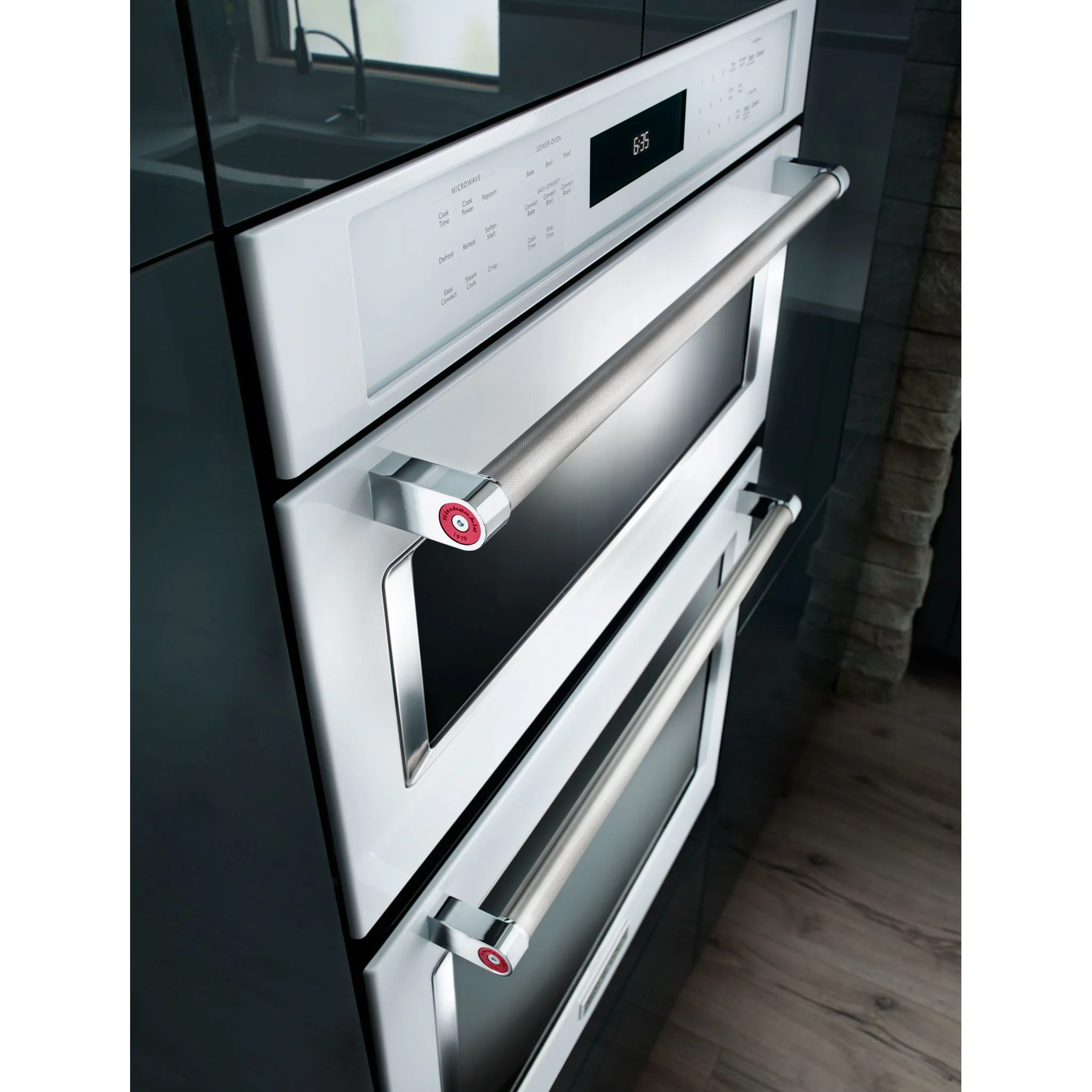 KitchenAid 30" Combination Wall Oven with Even-Heat True Convection (Lower Oven) (KOCE500EWH) - Image 4
