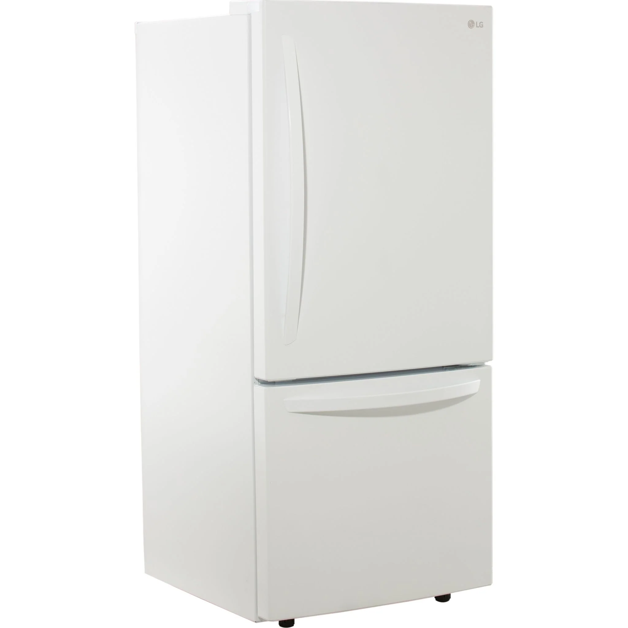 LG Bottom Mount Fridge (LDNS22220W) - White - Image 4