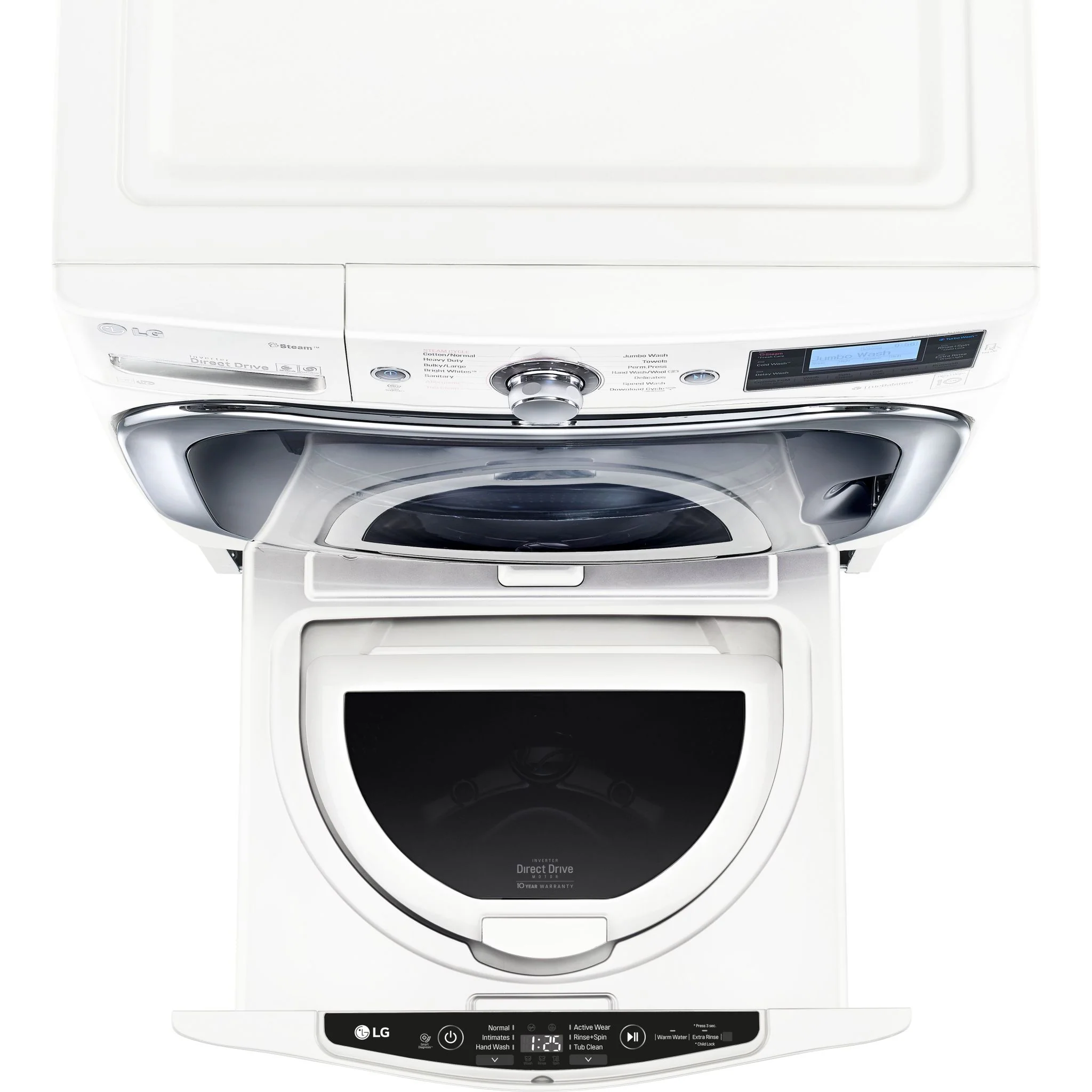 LG Pedestal Washer (WD100CW) - White - Image 6