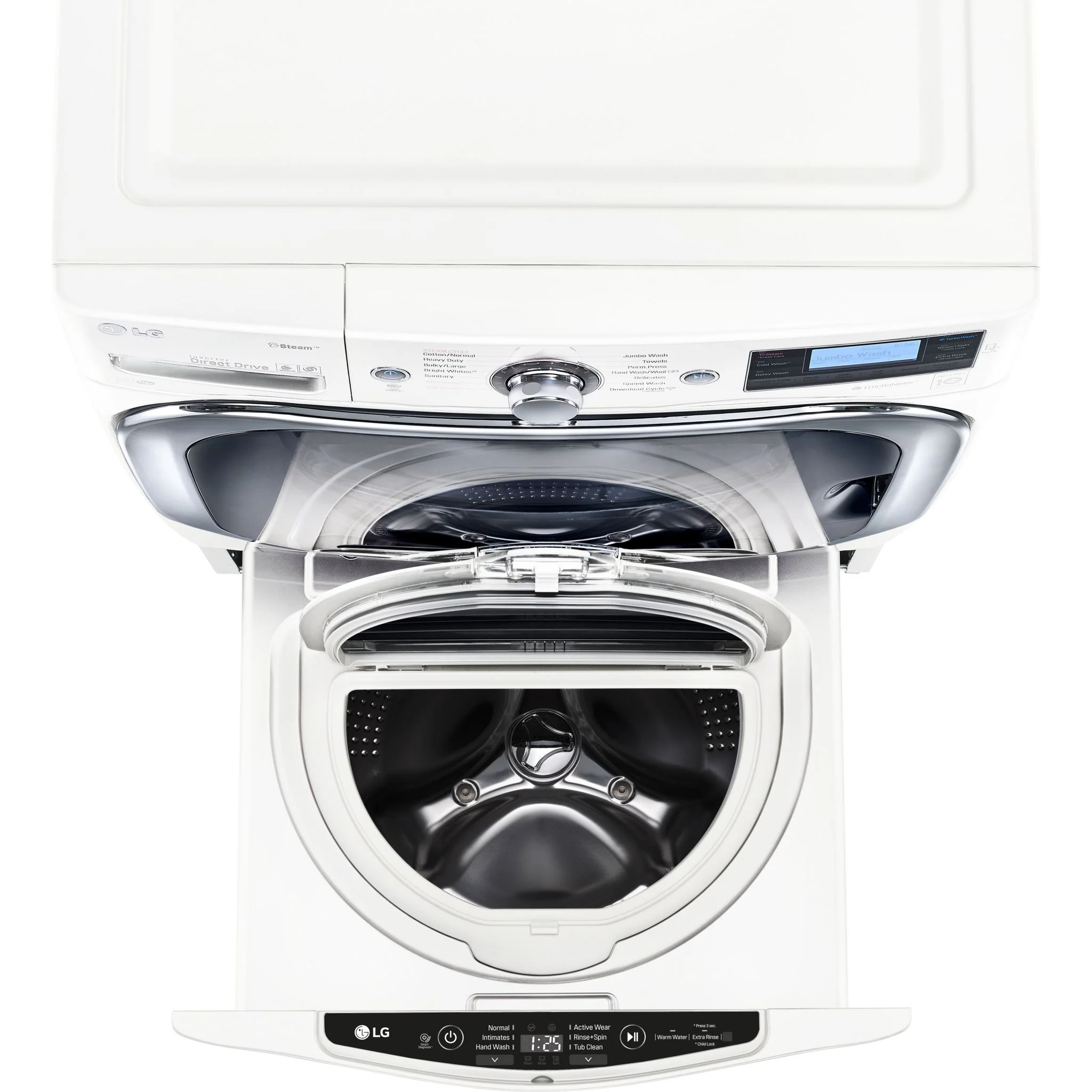 LG Pedestal Washer (WD100CW) - White - Image 9
