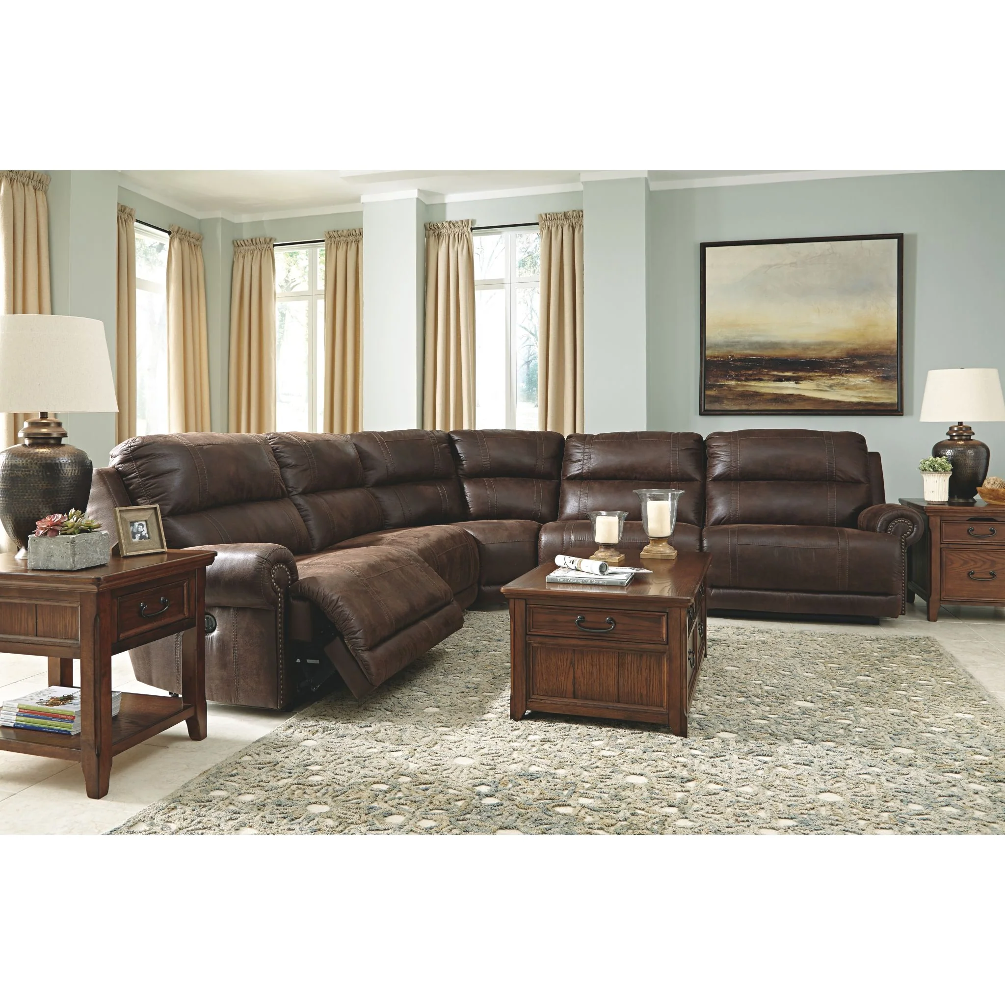 Luttrell 5 Piece Power Reclining Sectional - Image 3