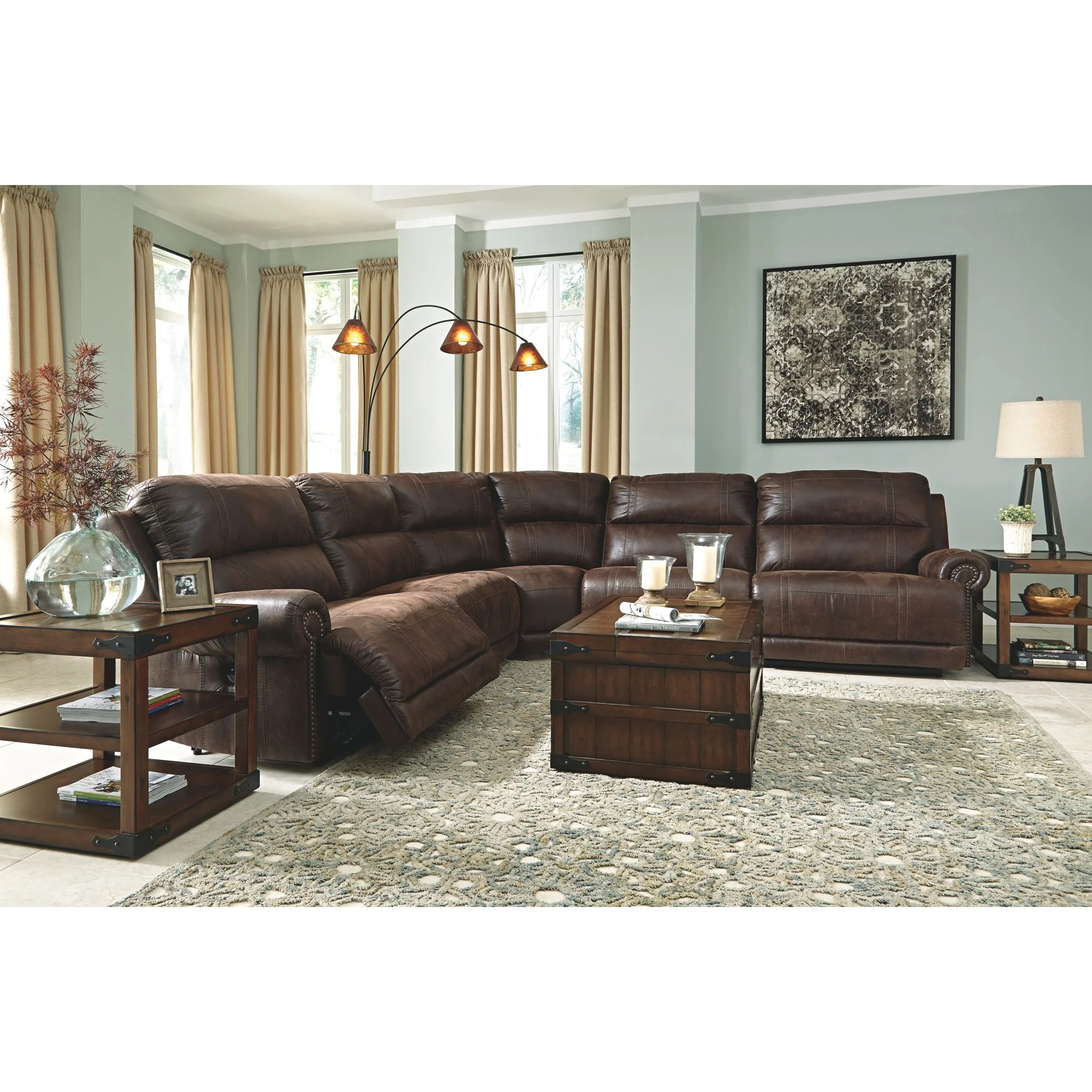 Luttrell 5 Piece Power Reclining Sectional - Image 6