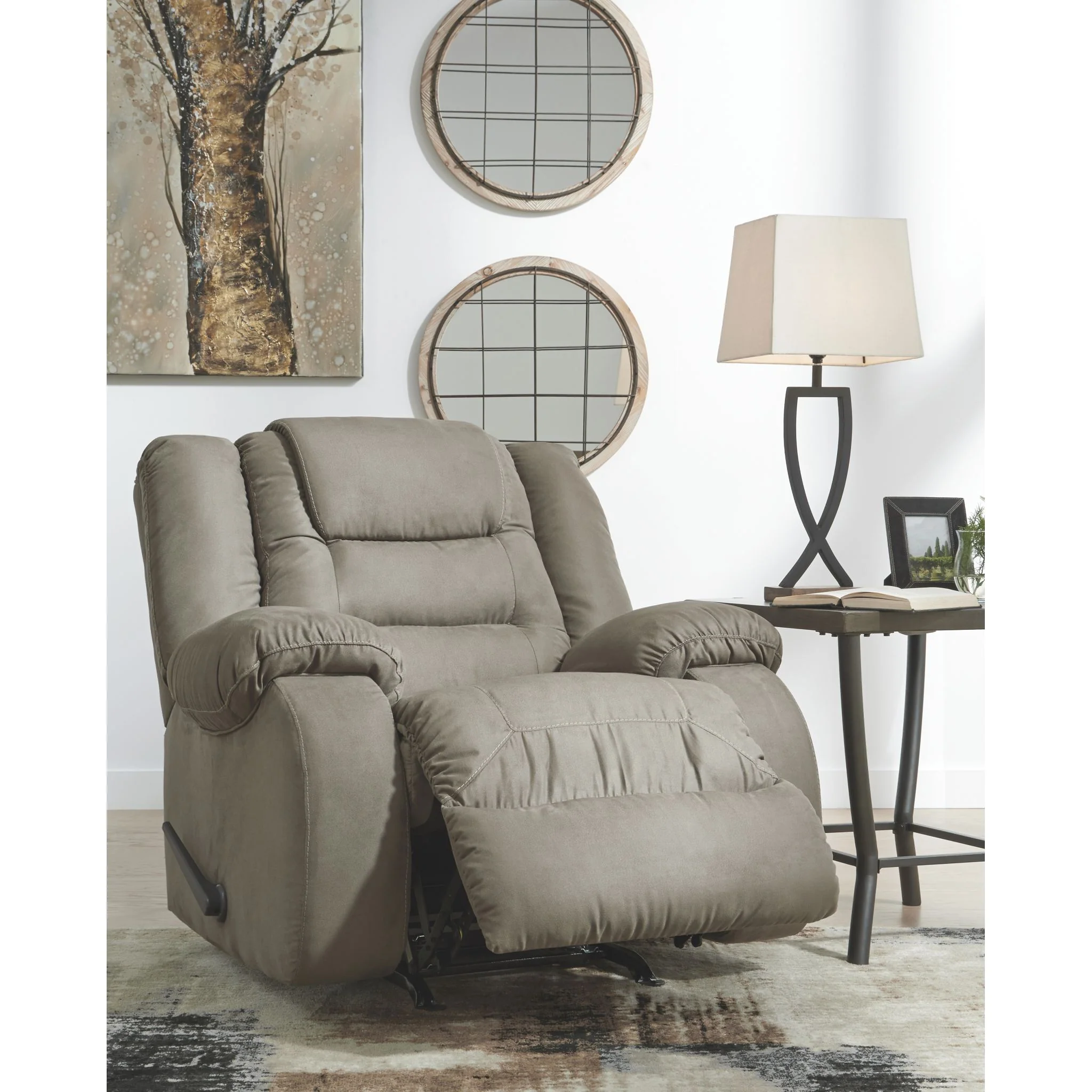 McCade Rocker Recliner - Cobblestone - Image 3