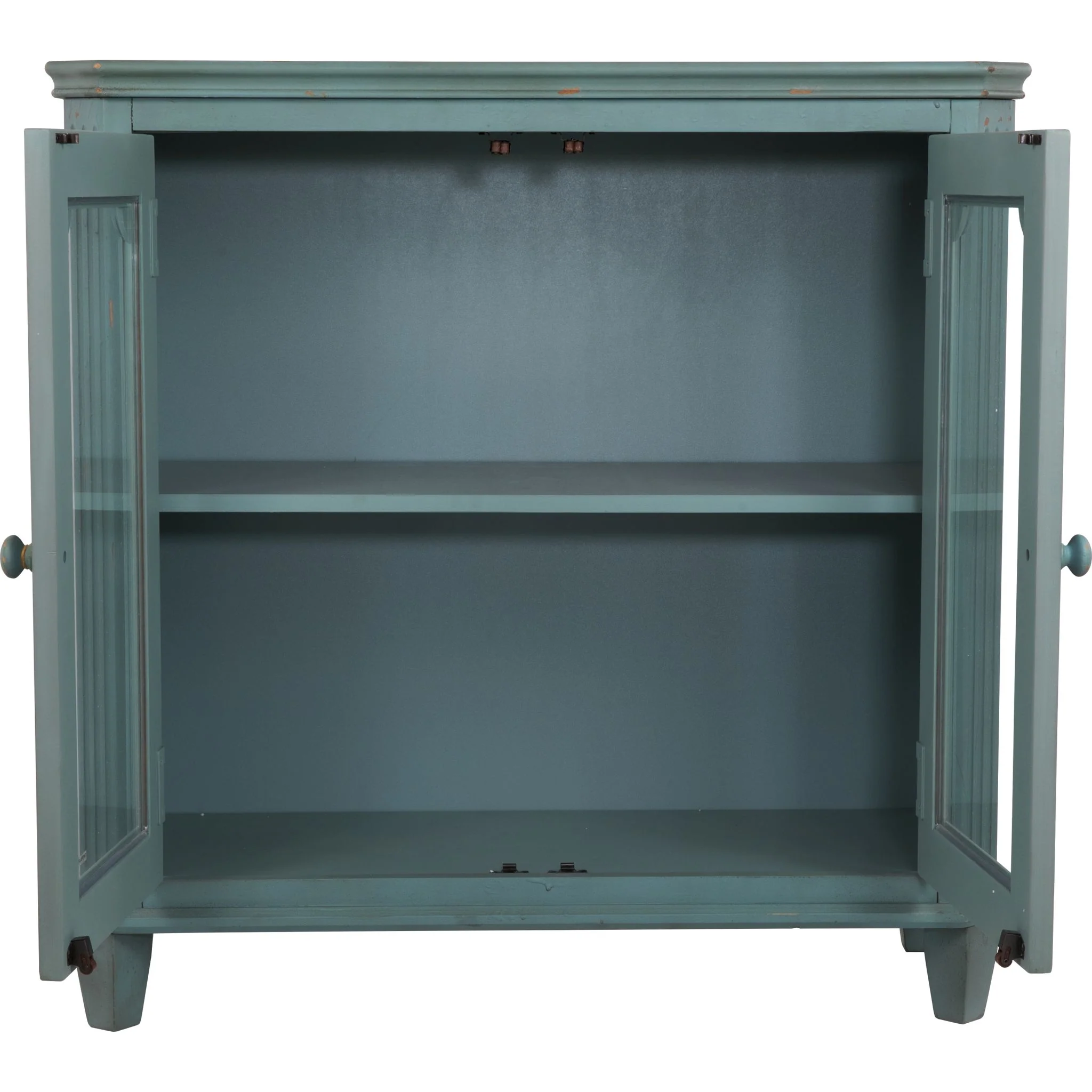 Mirimyn Antiq Small Accent Table - Teal - Image 5