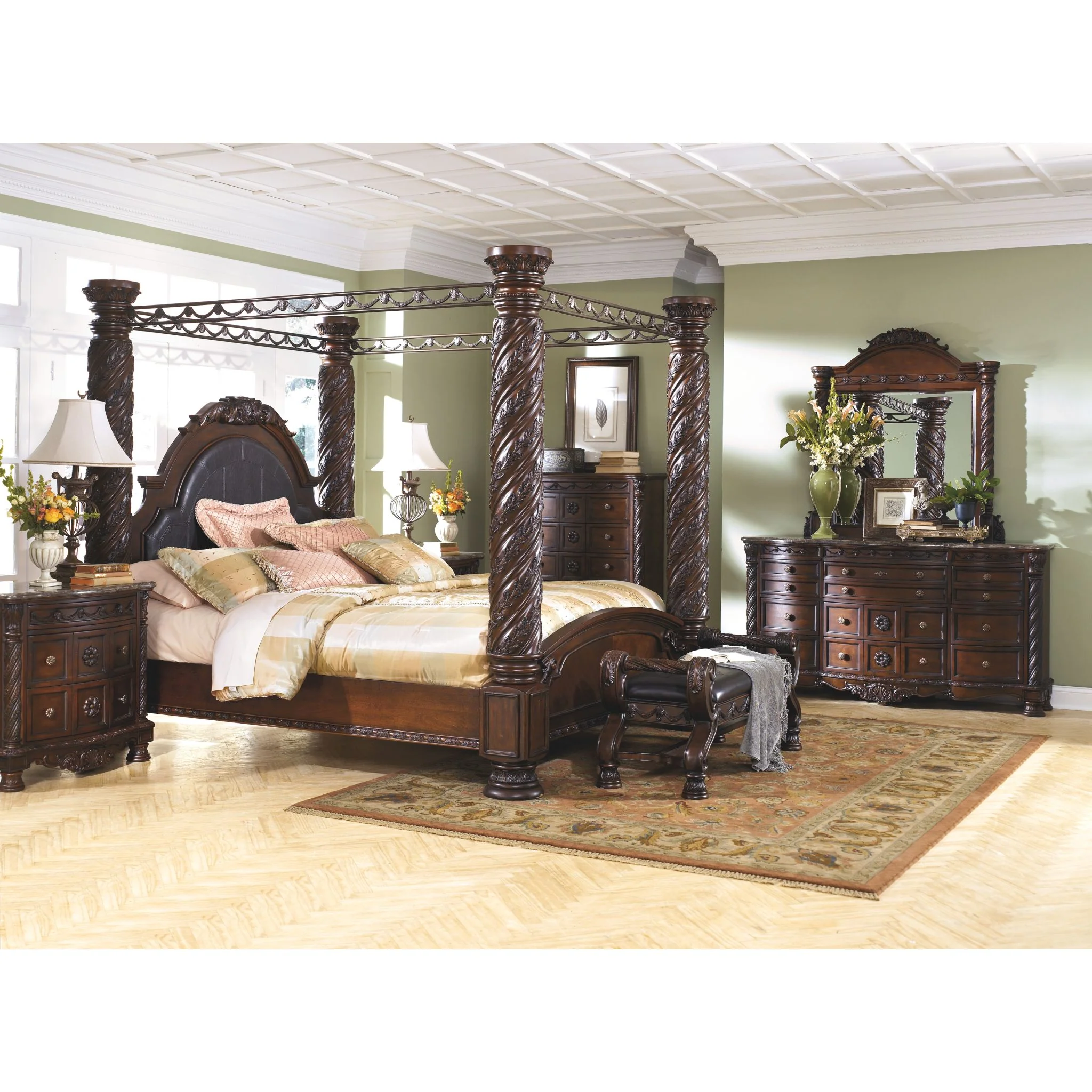 North Shore California King Bed - Dark Brown - Image 5