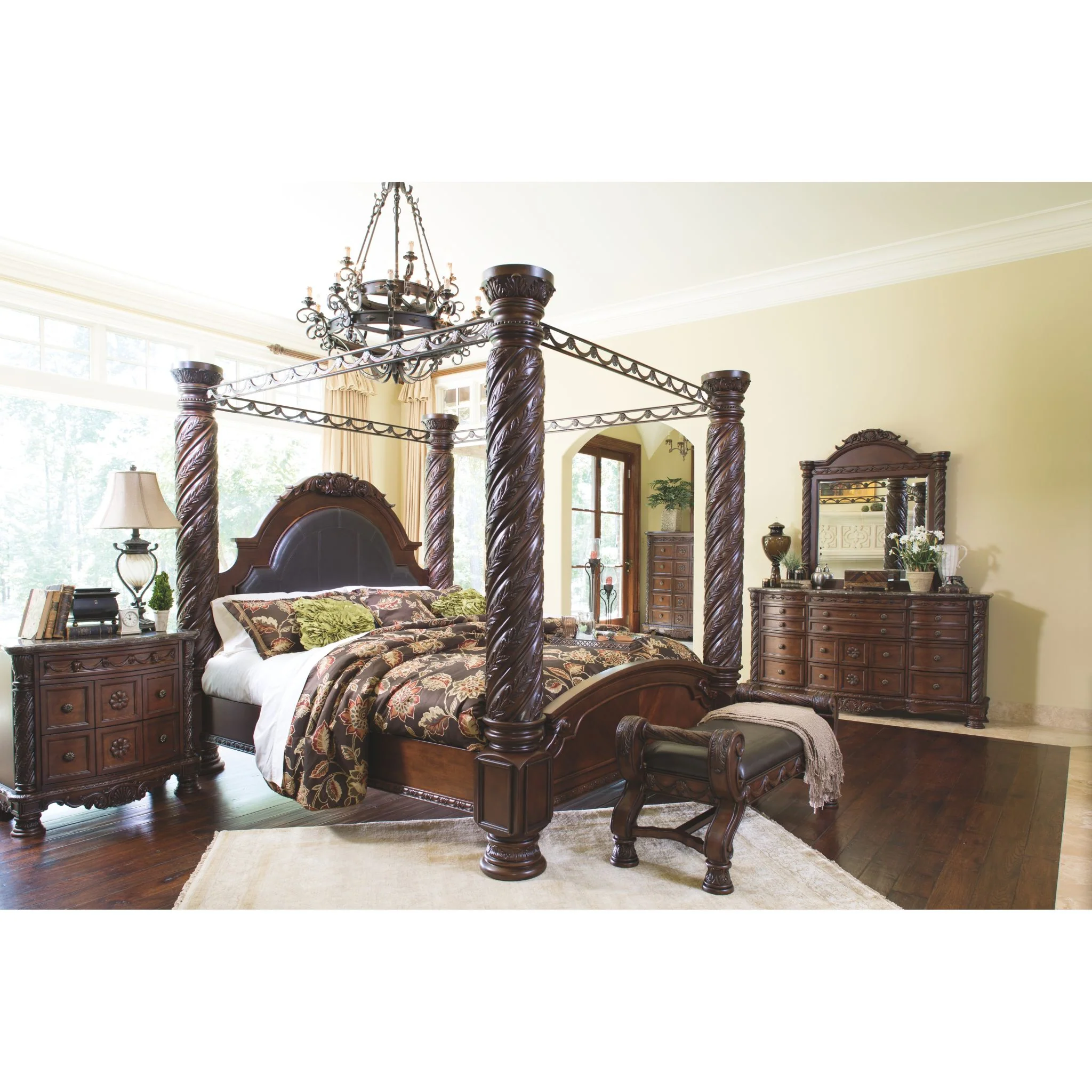 North Shore California King Bed - Dark Brown - Image 9