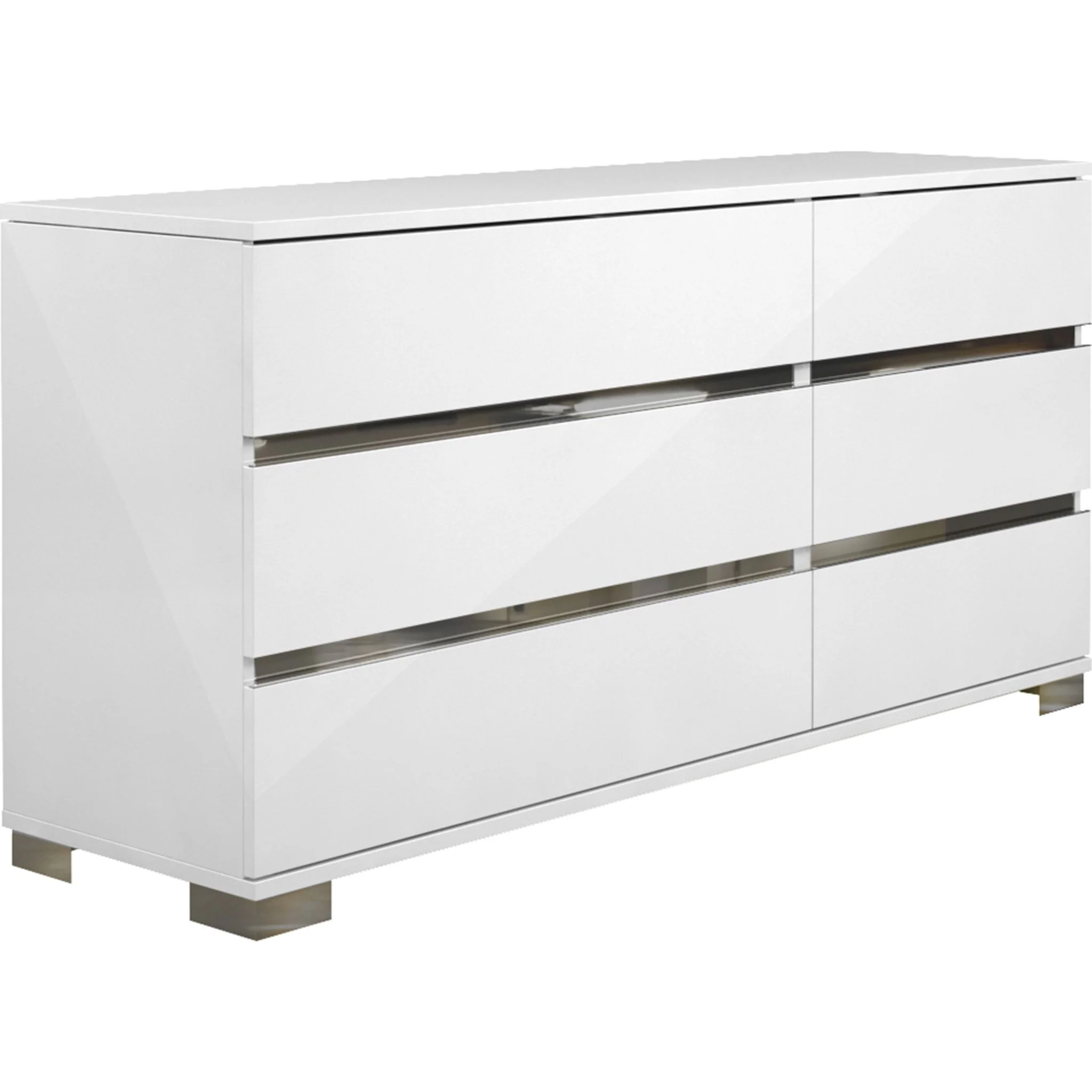 Palermo Queen Wing Bedroom - Dream White - Image 3