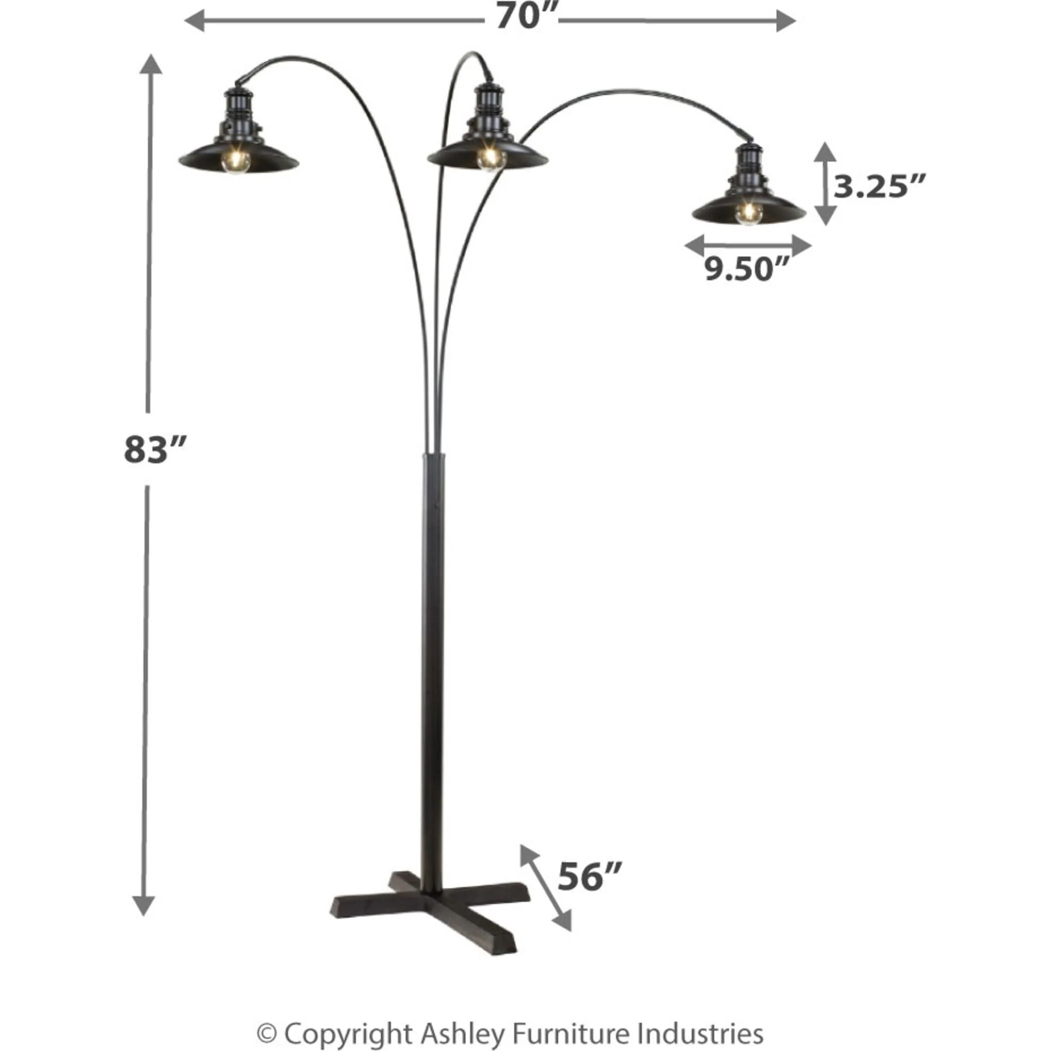 Sheriel Floor Lamp 87.25" - Image 5