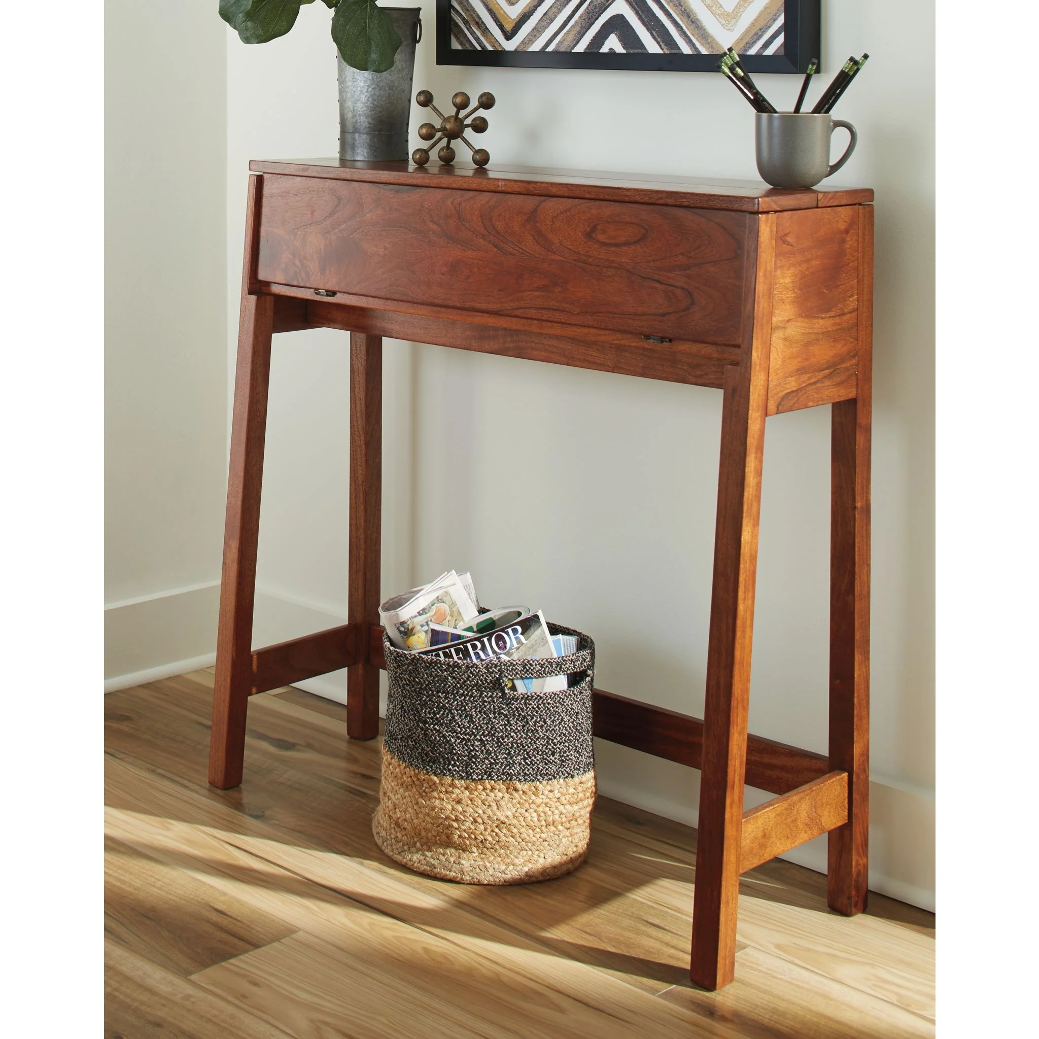 Trumore Console Table - Medium Brown - Image 3