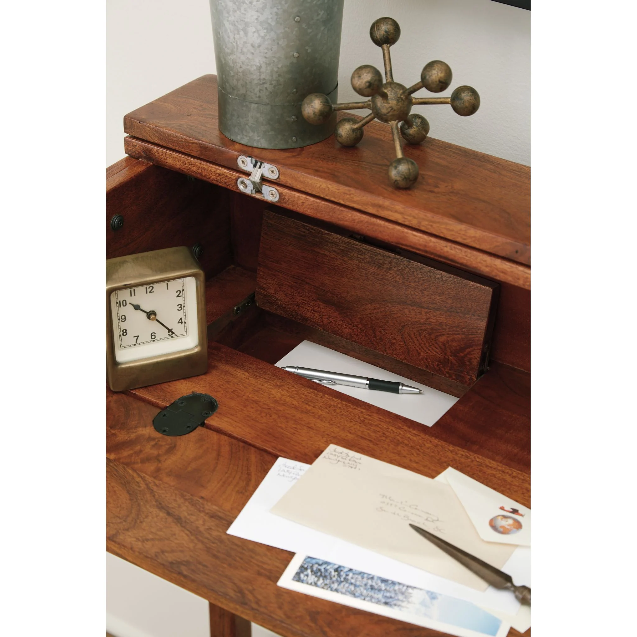 Trumore Console Table - Medium Brown - Image 9