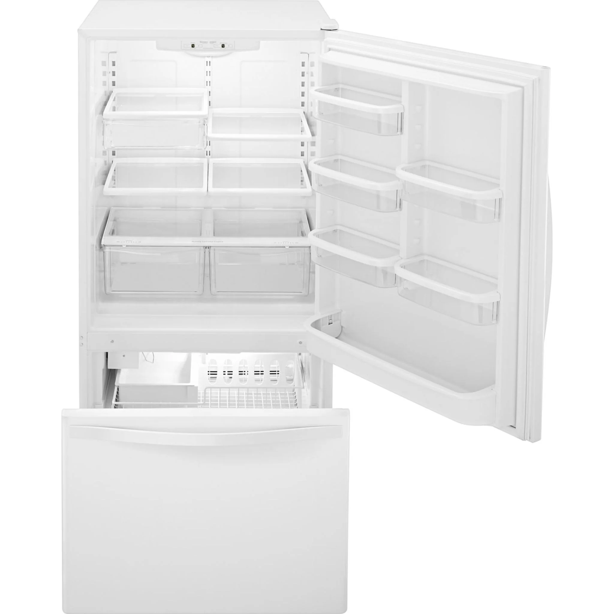 Whirlpool 19 cu. ft. Bottom-Freezer Refrigerator with Freezer Drawer - White (WRB329DFBW) - Image 13