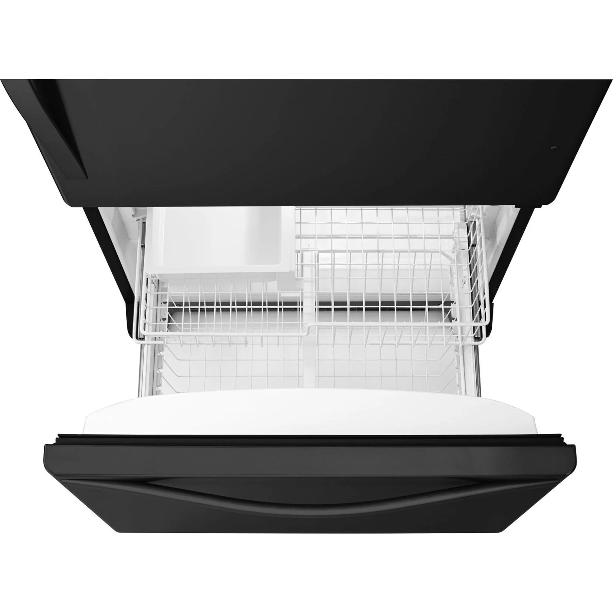 Whirlpool 22 cu. ft. Bottom-Freezer Refrigerator with Freezer Drawer -Black-on-Black (WRB322DMBB) - Image 17