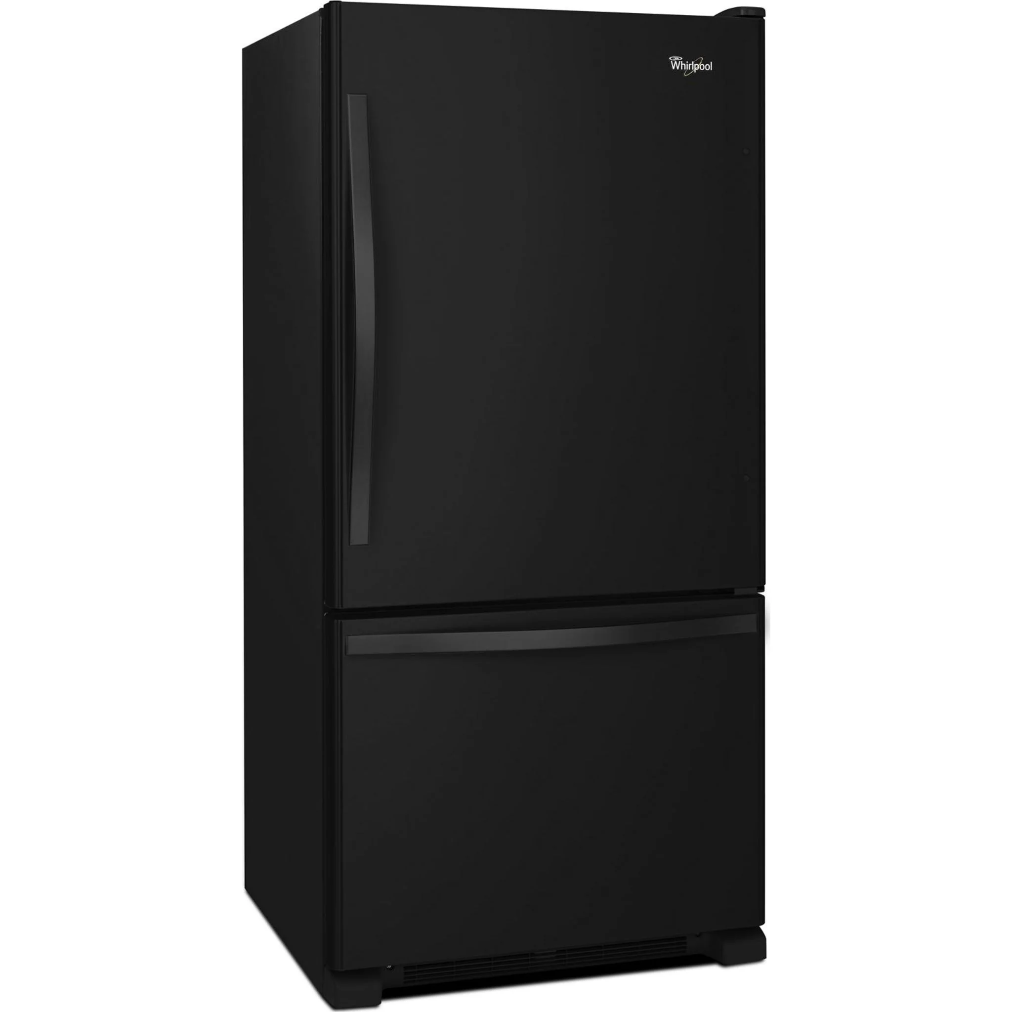 Whirlpool 22 cu. ft. Bottom-Freezer Refrigerator with Freezer Drawer -Black-on-Black (WRB322DMBB) - Image 26