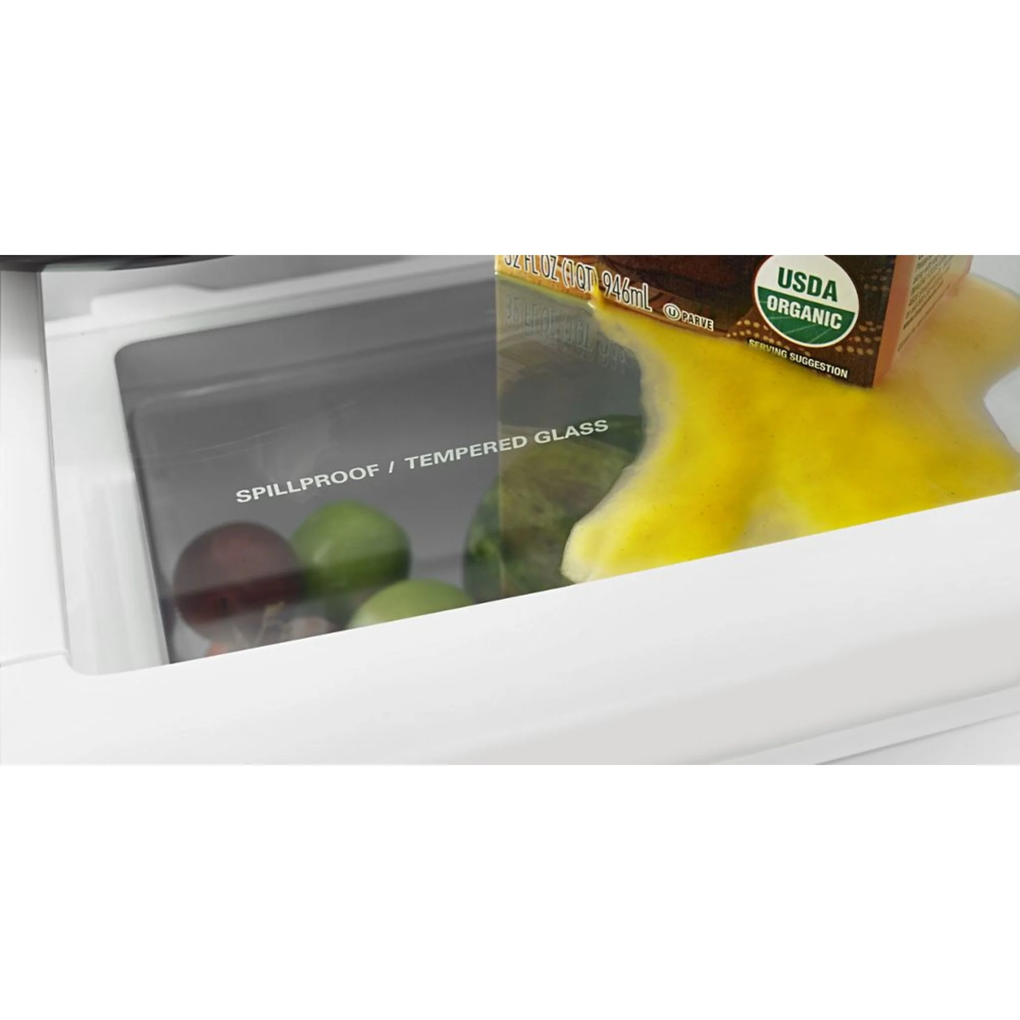 Whirlpool 22 cu. ft. Bottom-Freezer Refrigerator with Freezer Drawer -Black-on-Black (WRB322DMBB) - Image 29