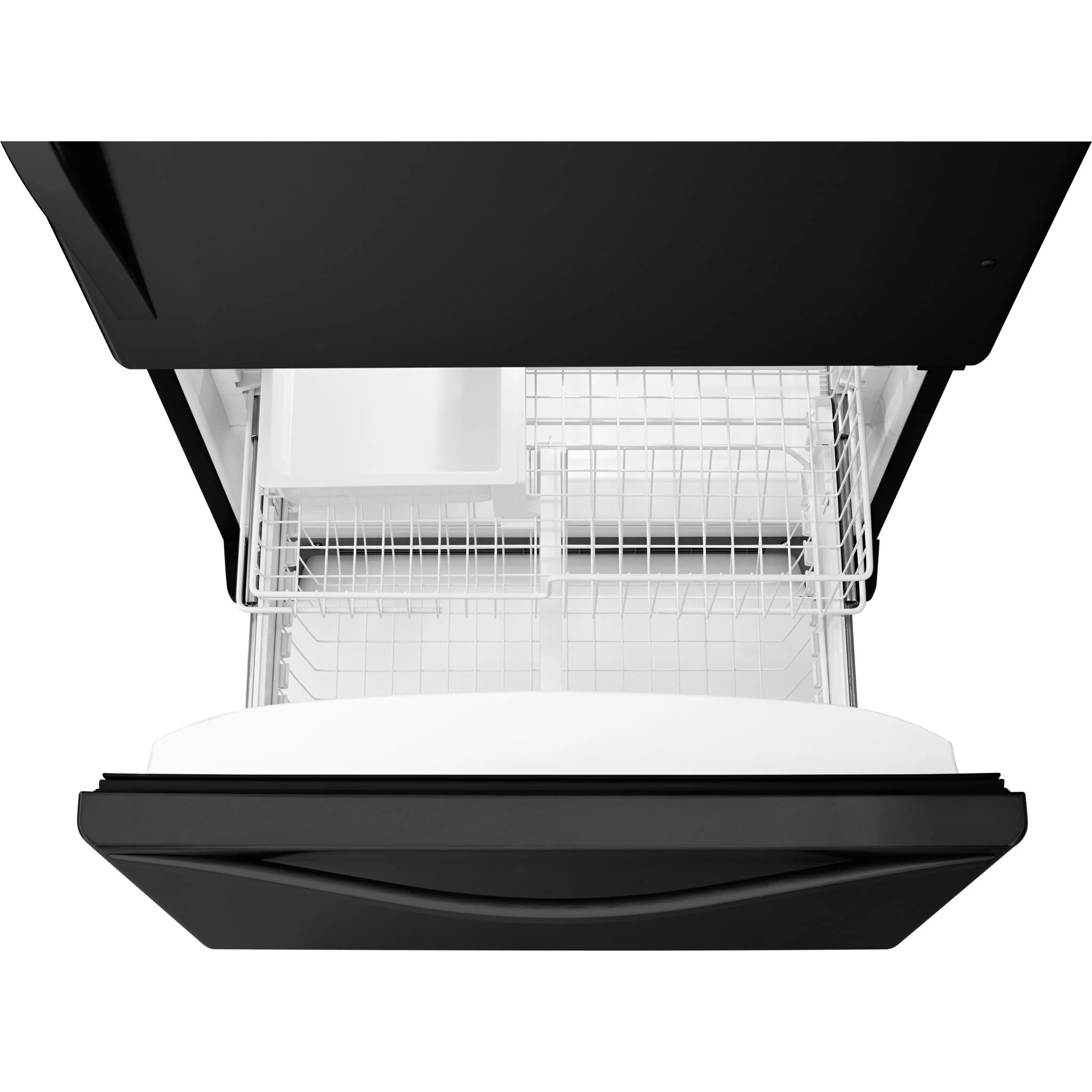 Whirlpool 22 cu. ft. Bottom-Freezer Refrigerator with Freezer Drawer -Black-on-Black (WRB322DMBB) - Image 3