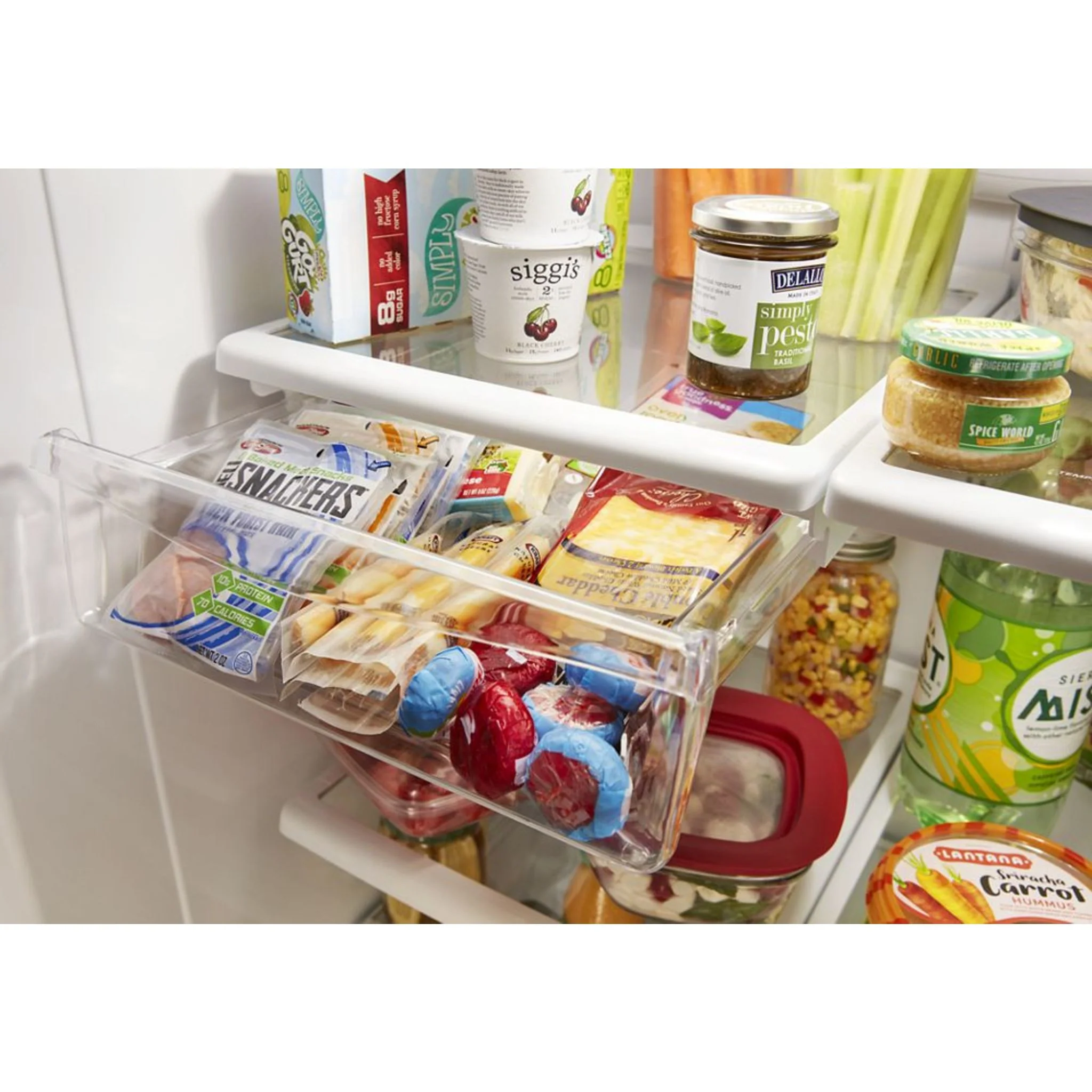 Whirlpool 22 cu. ft. Bottom-Freezer Refrigerator with Freezer Drawer -Stainless Steel (WRB322DMBM) - Image 25