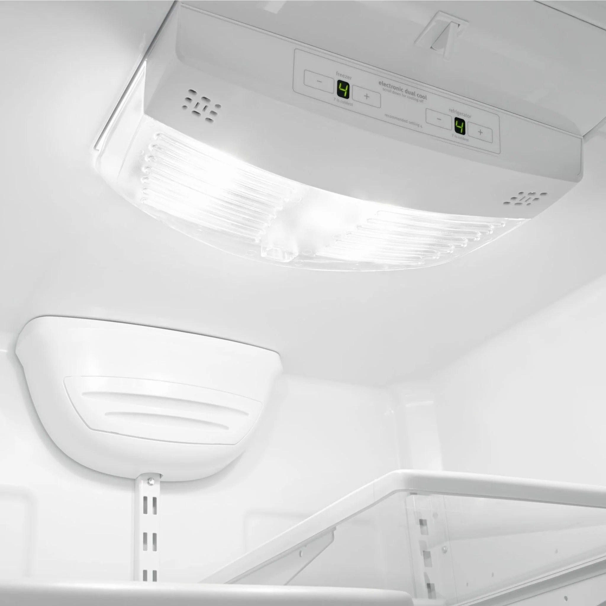 Whirlpool 22 cu. ft. Bottom-Freezer Refrigerator with Freezer Drawer -White-on-White (WRB322DMBW) - Image 14