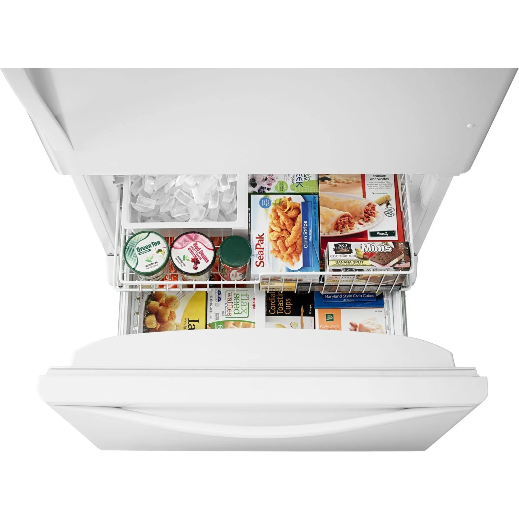 Whirlpool 22 cu. ft. Bottom-Freezer Refrigerator with Freezer Drawer -White-on-White (WRB322DMBW) - Image 17