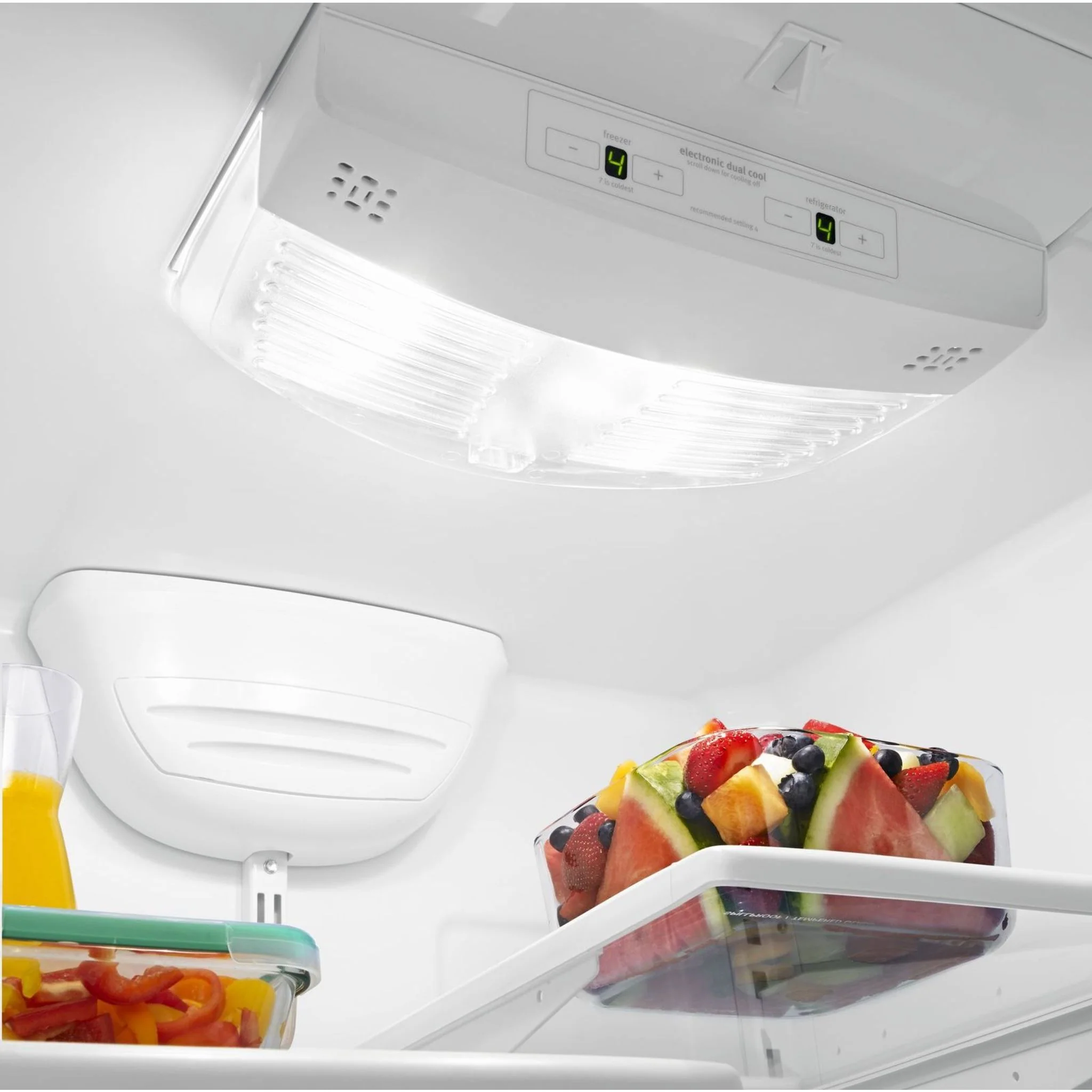 Whirlpool 22 cu. ft. Bottom-Freezer Refrigerator with Freezer Drawer -White-on-White (WRB322DMBW) - Image 27