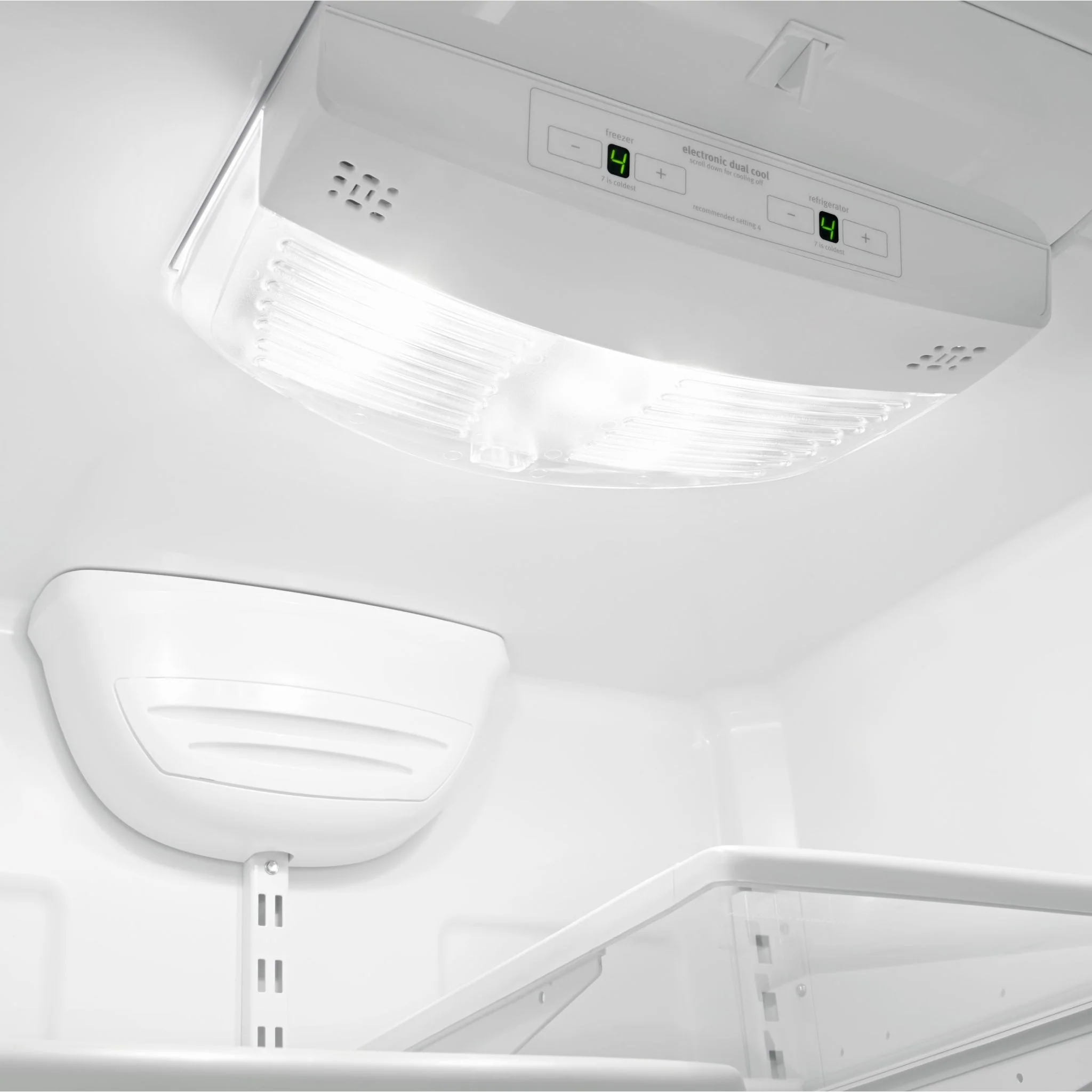 Whirlpool 22 cu. ft. Bottom-Freezer Refrigerator with Freezer Drawer -White-on-White (WRB322DMBW) - Image 3